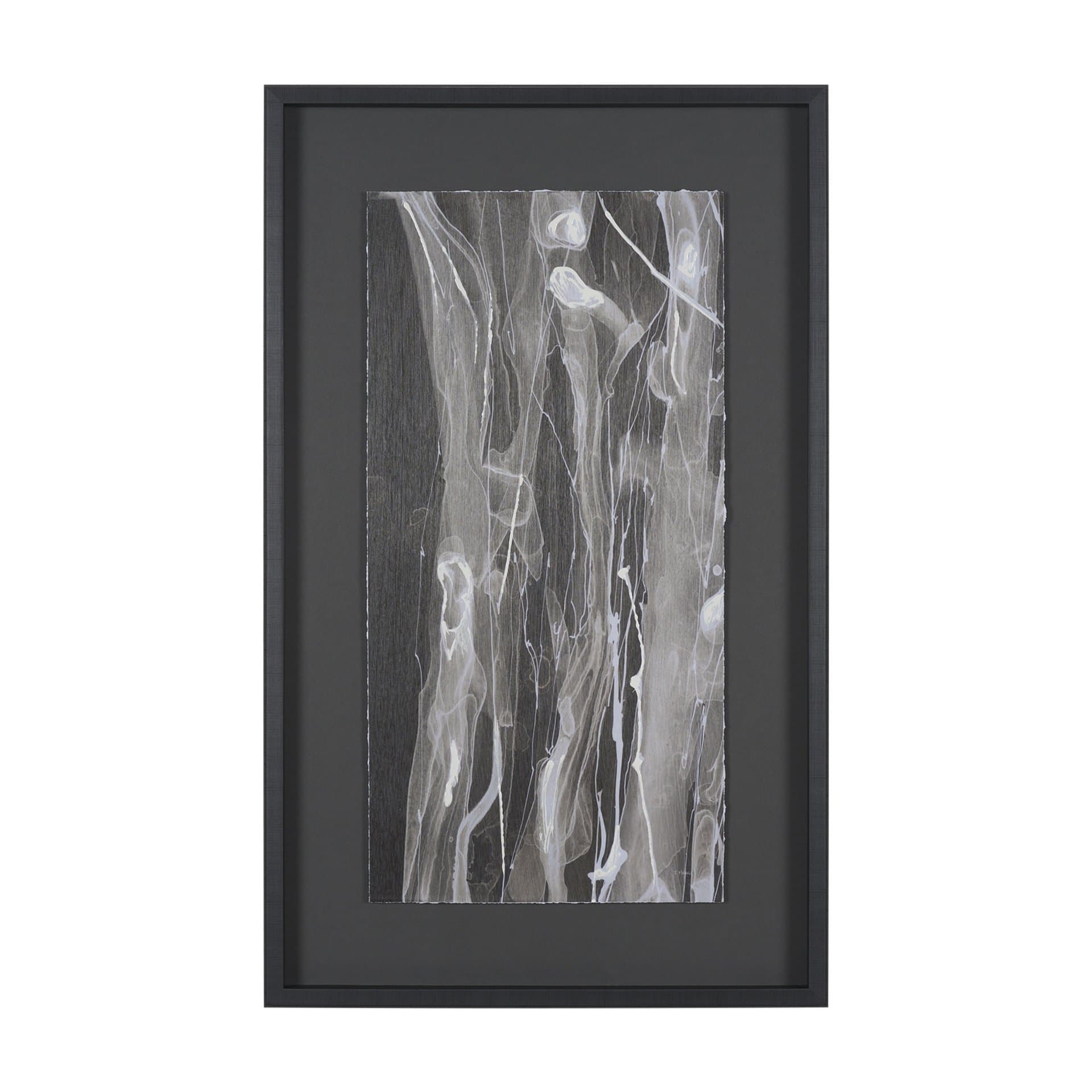 Stratum I by Natalia Boychenko-Tariq Hand-Embellished Textured Framed Artwork Matted under Glass — product photograph