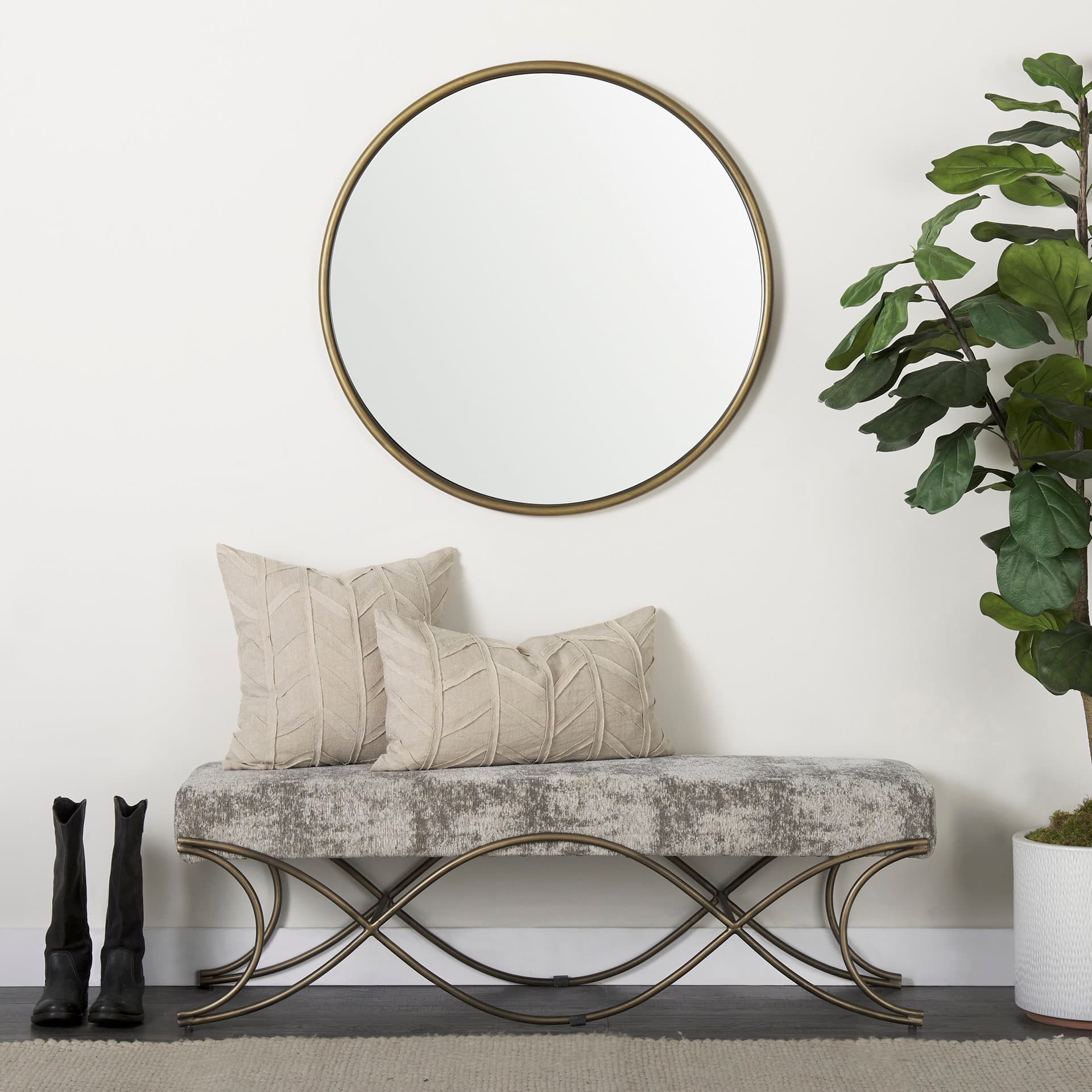 Ivivva 20x20 Beige Fabric Textured Pillow Cover — product photograph
