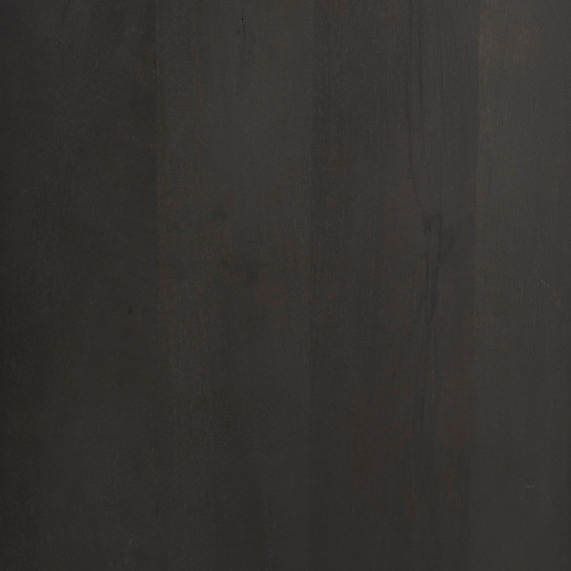 Divina Black-Brown Wood w/ White Marble Top and Black Metal Base 1 Drawer Side Table — product photograph