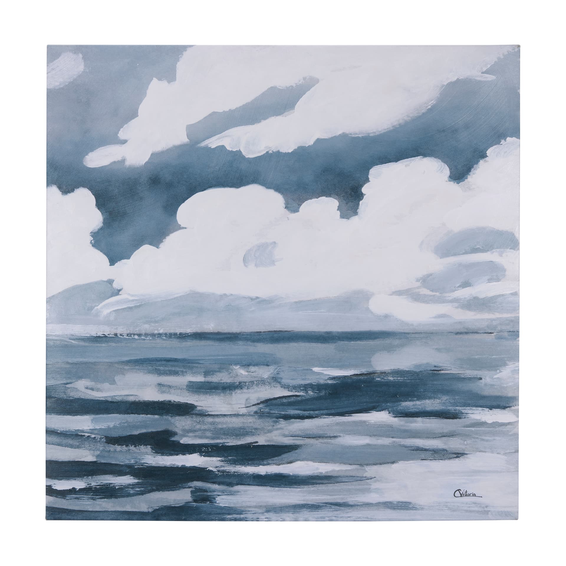Clouds and sea II by Mercana Studio a Hand Embellished Textured Canvas — product photograph