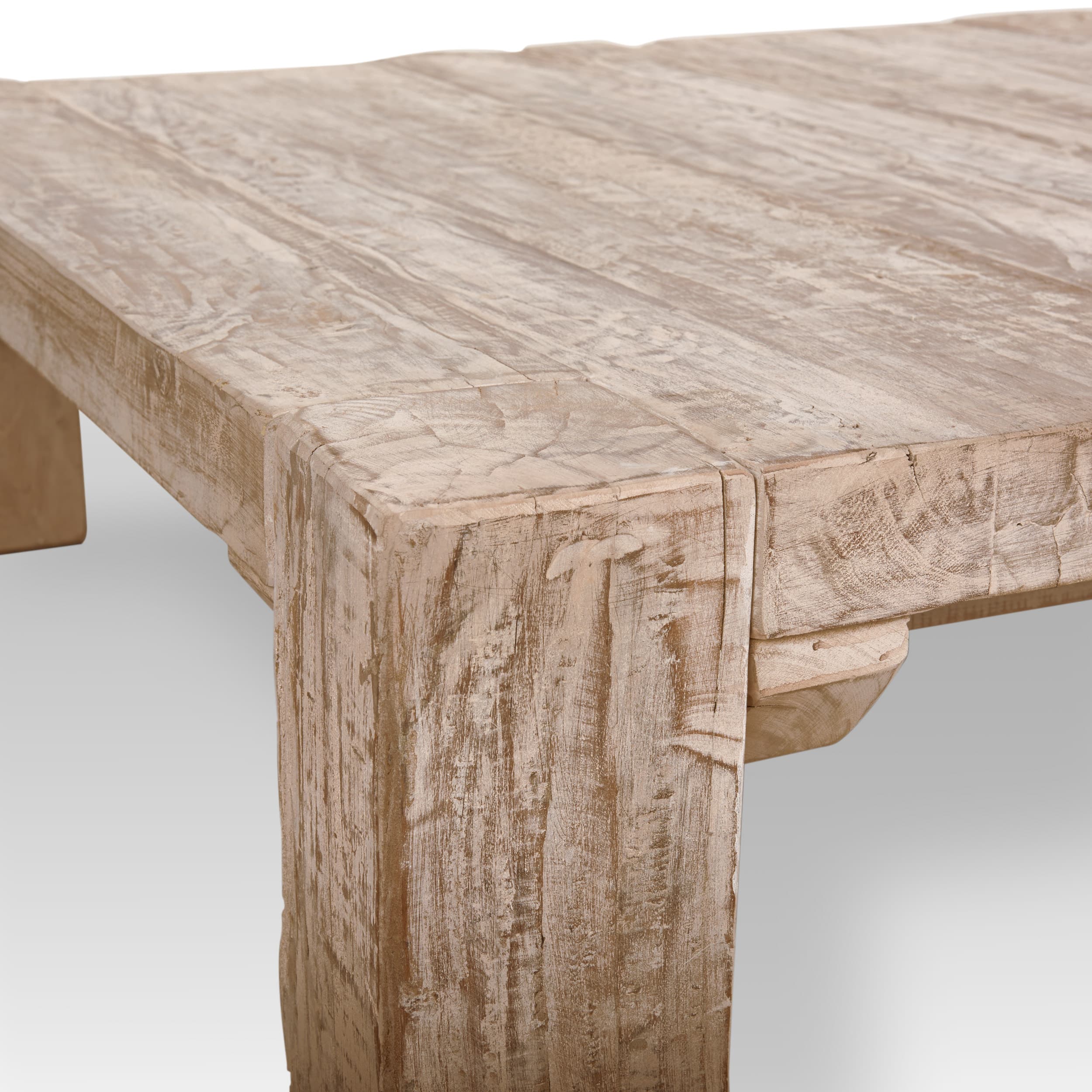 McArthur 48x48 Square Reclaimed Solid Wood Coffee Table — product photograph