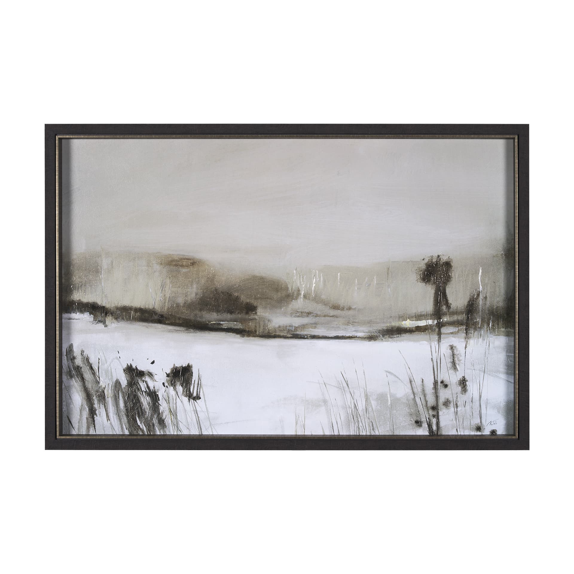 Winter Day II by Mercana Studio a Hand Embellished Textured Framed Art Print — product photograph