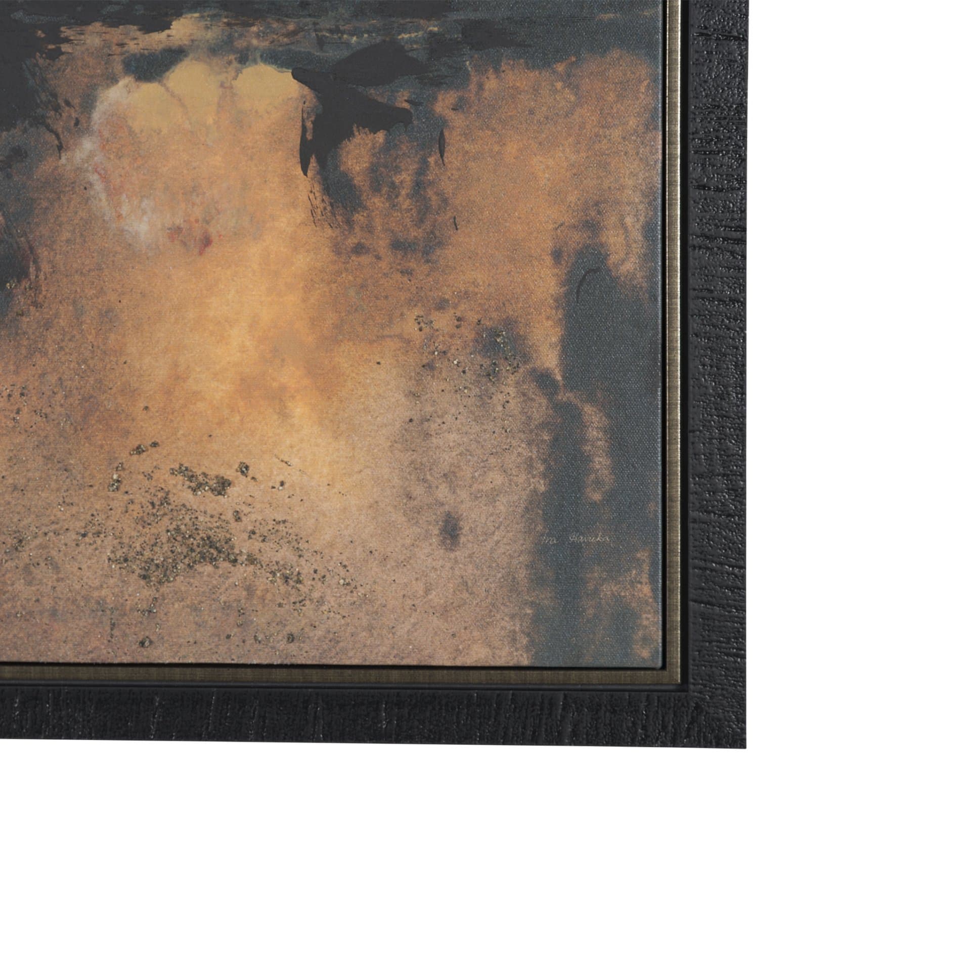 Give or Take by Ira Havuka Hand-Embellished Textured Framed Canvas Artwork — product photograph