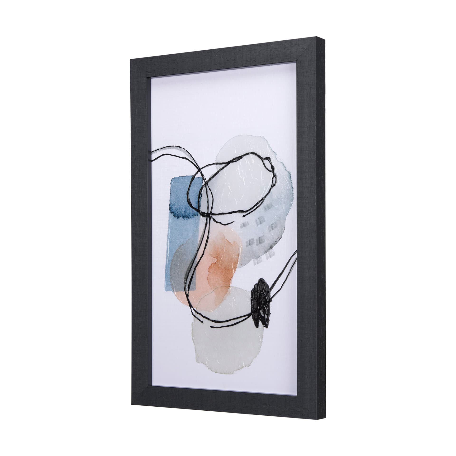 A Cloudy Afternoon I by Mercana Studio a Hand Embellished Textured Framed Art Print — product photograph