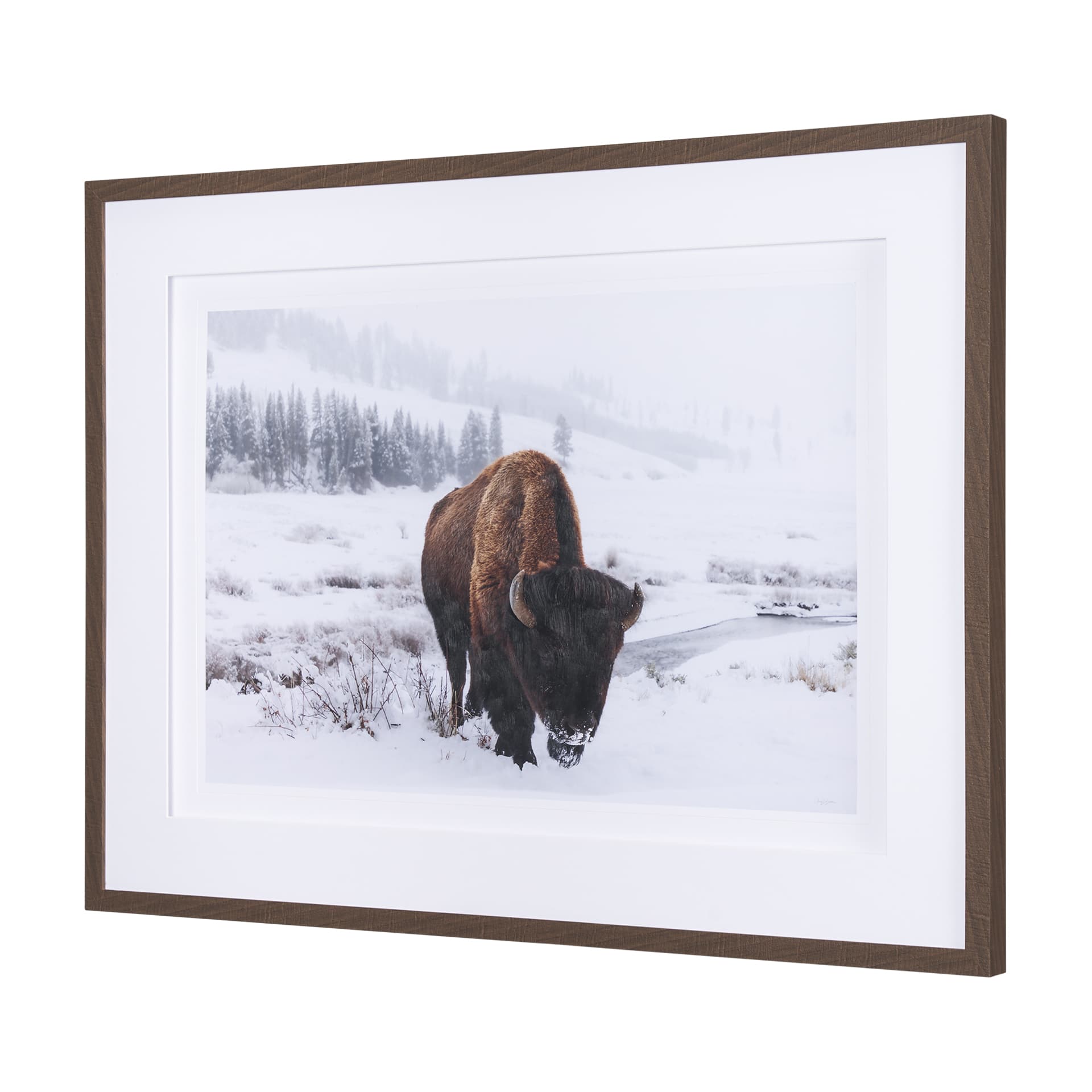 Winter in Paradise by Gary Blatter a Hand Embellished Textured Framed Photo Art Print Matted under G — product photograph
