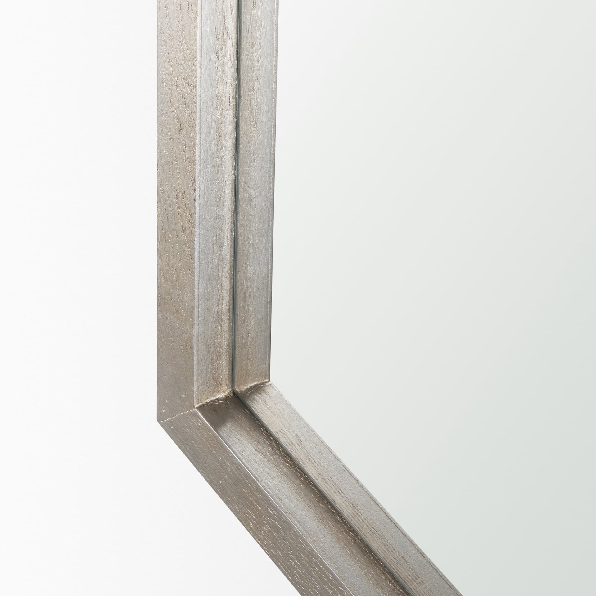 Chevren 26 x 22 Silver Wood Frame Mirror — product photograph