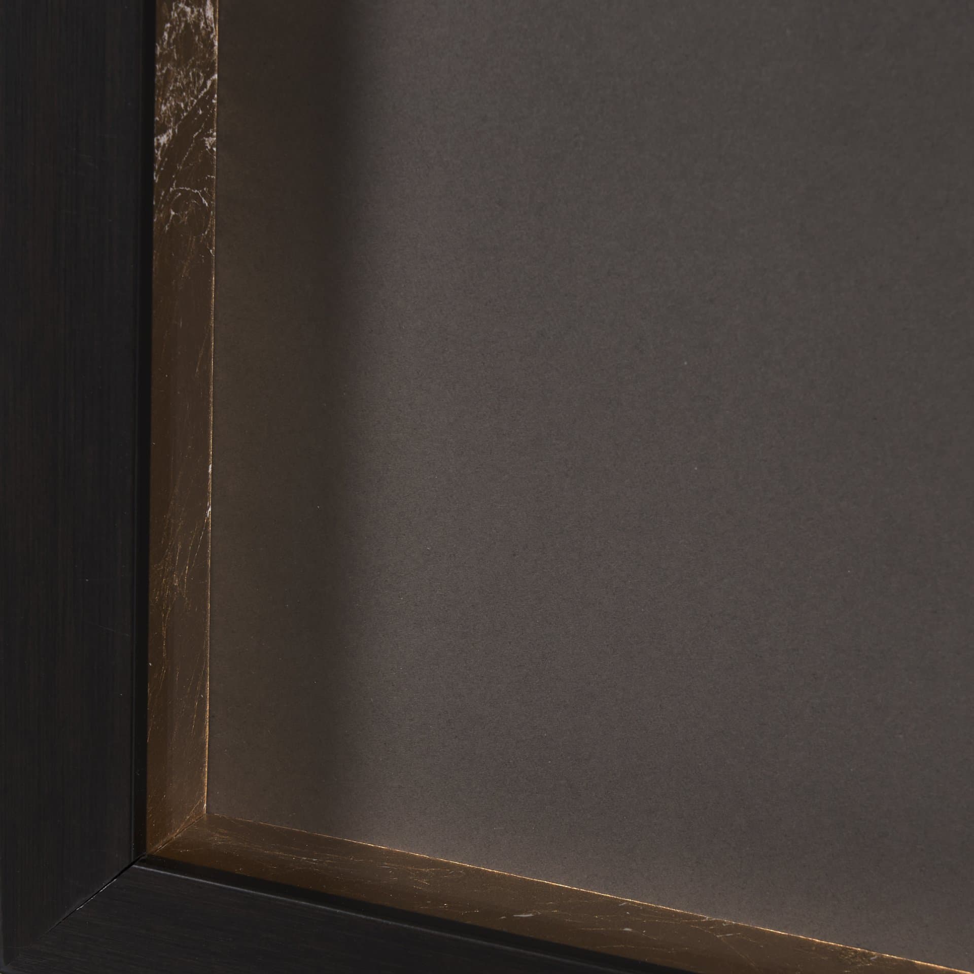 Bronze Meandera by Studio M a handmade Original Framed Artwork under Glass — product photograph