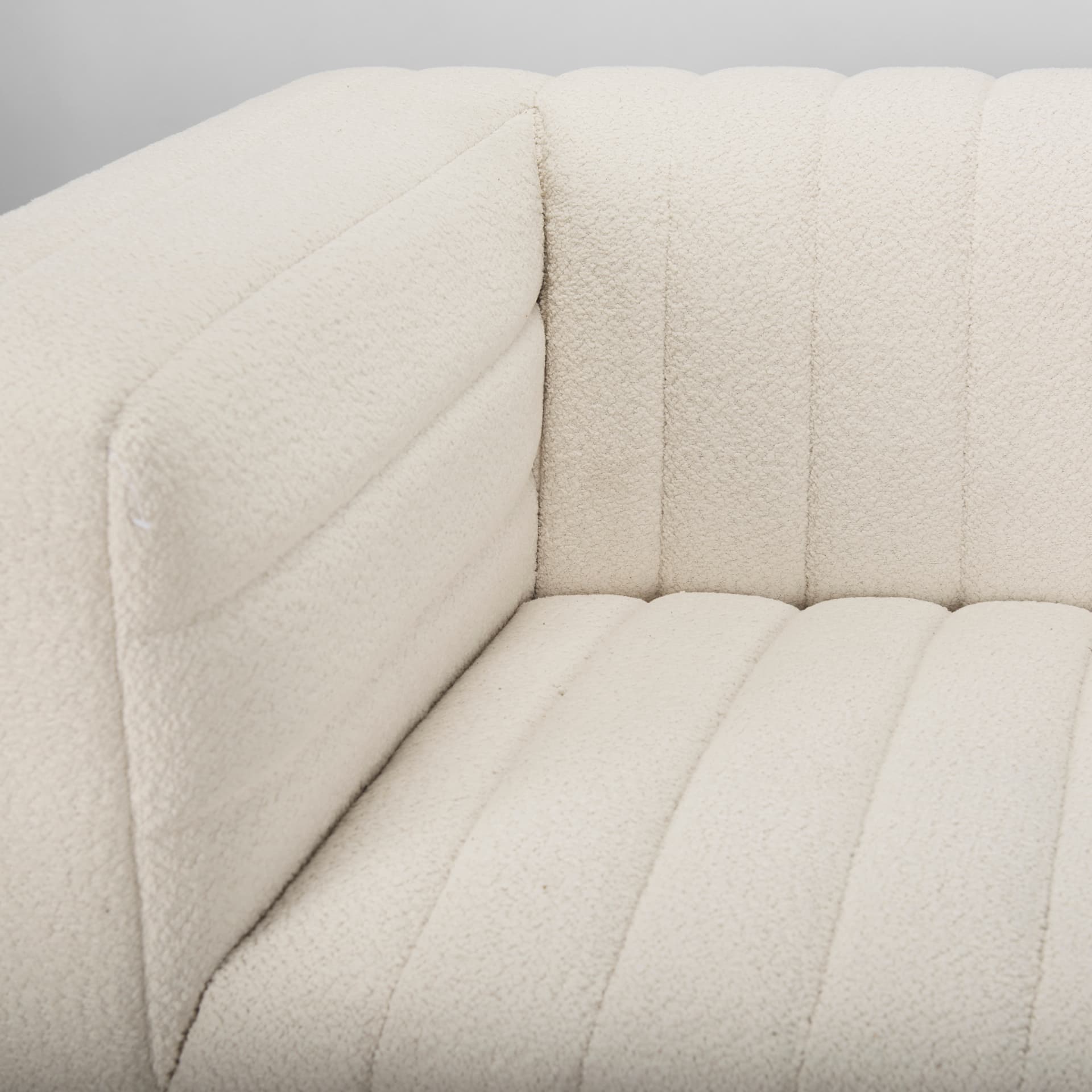 Ricciardo Cream Boucle 3-Seater Sofa — product photograph