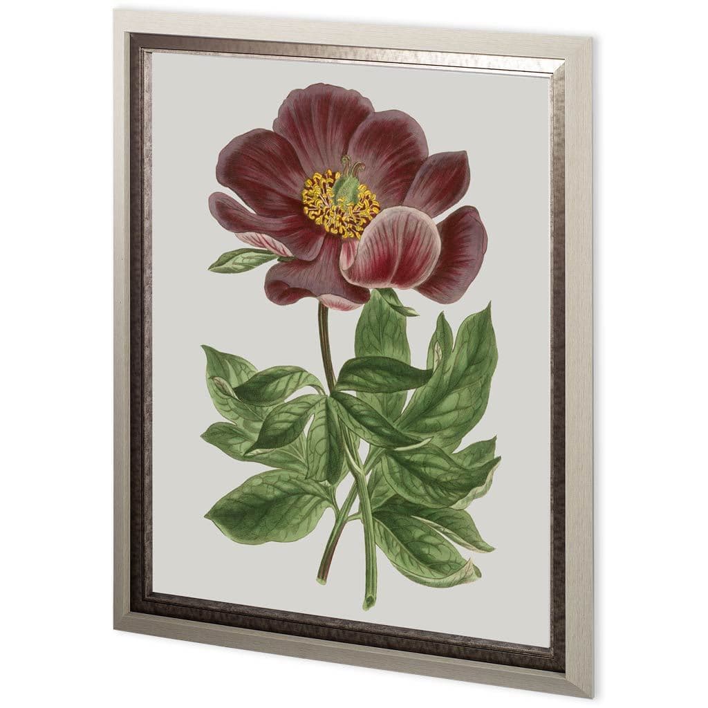Custom Floral Gems II by Ferdos Maleki Hand Embellished Textured Framed Art Print Matted under Glass — product photograph