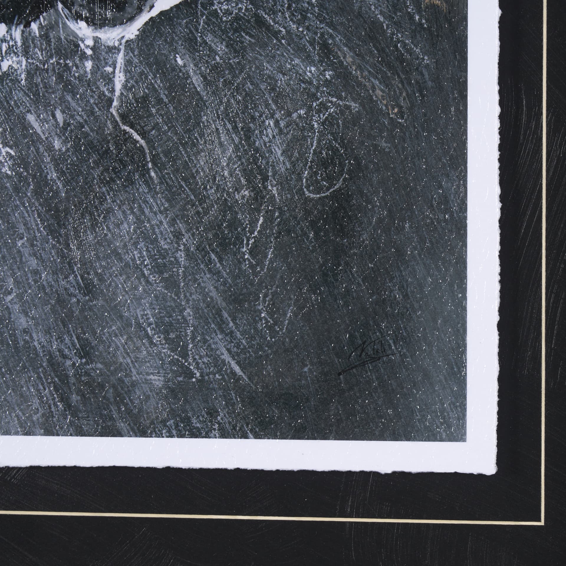 Animal Portrait I (Moose) by Mercana Studio Hand Embellished Framed Art Print Matted under Glass — product photograph