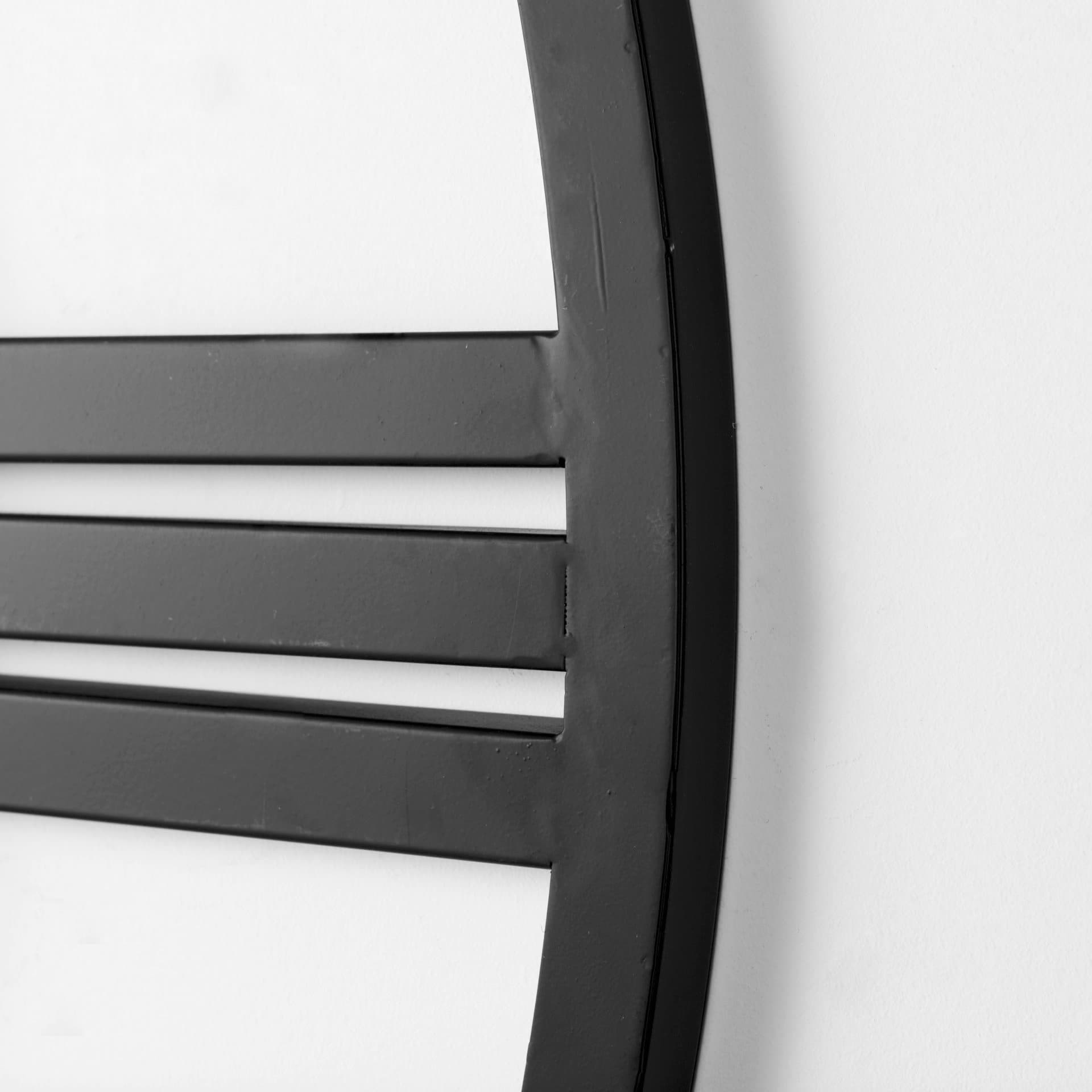 Stoke 30" Round Black Iron Wall Clock — product photograph