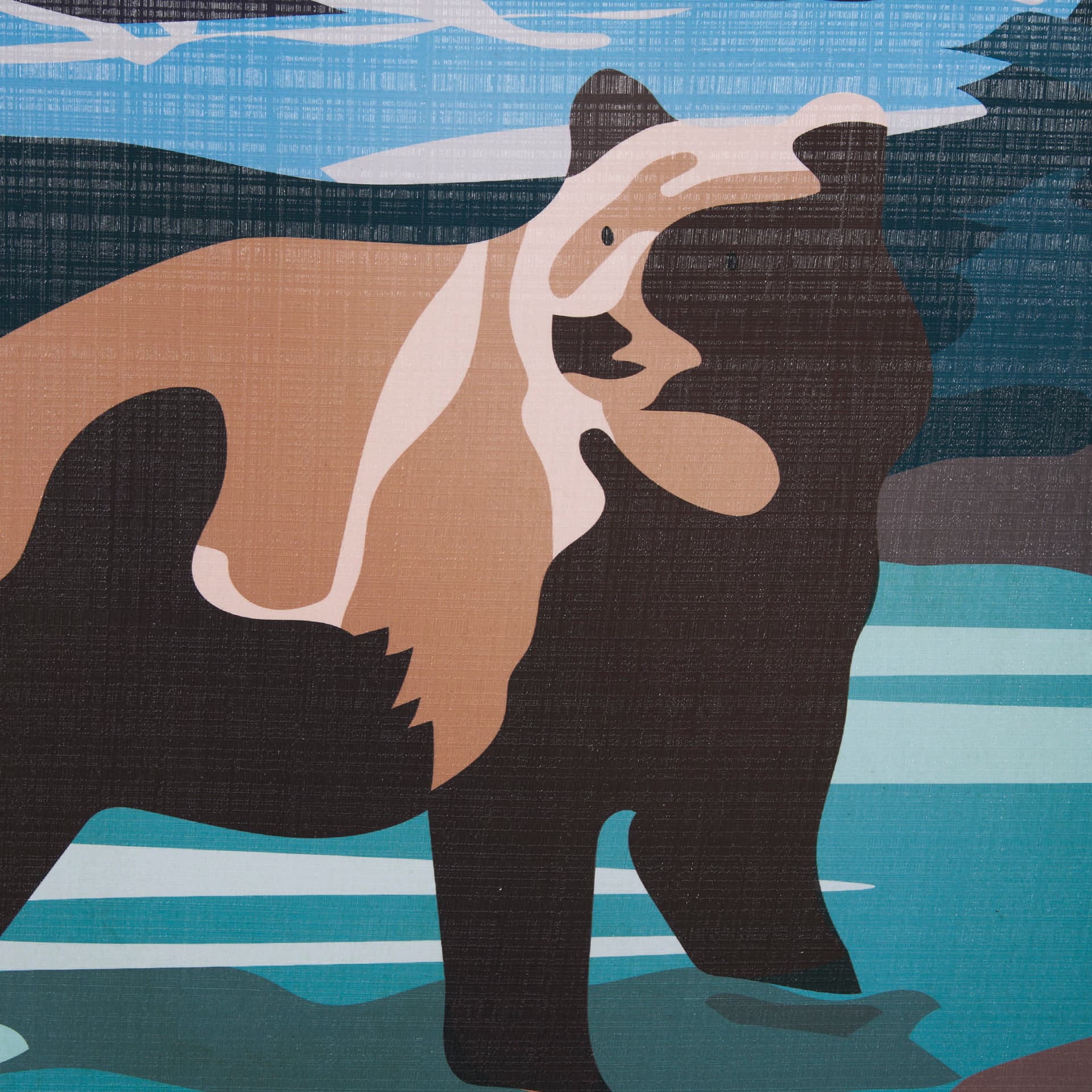 Alaska Go USA (L) by Mercana Studio a Hand Embellished Decograph Framed Art Print — product photograph