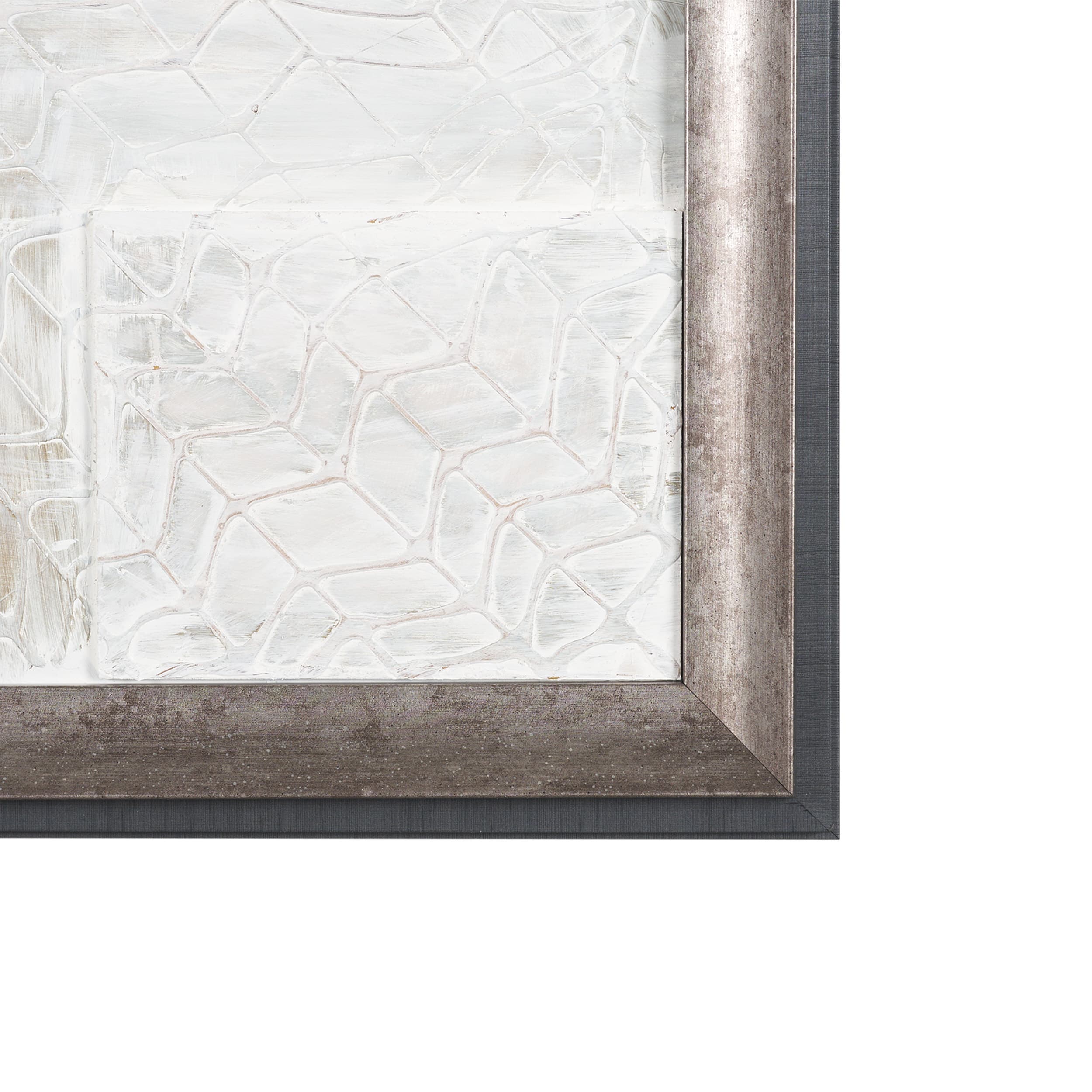 Layered Alloy II by Studio M a handmade Original 3D Textured Framed Artwork — product photograph