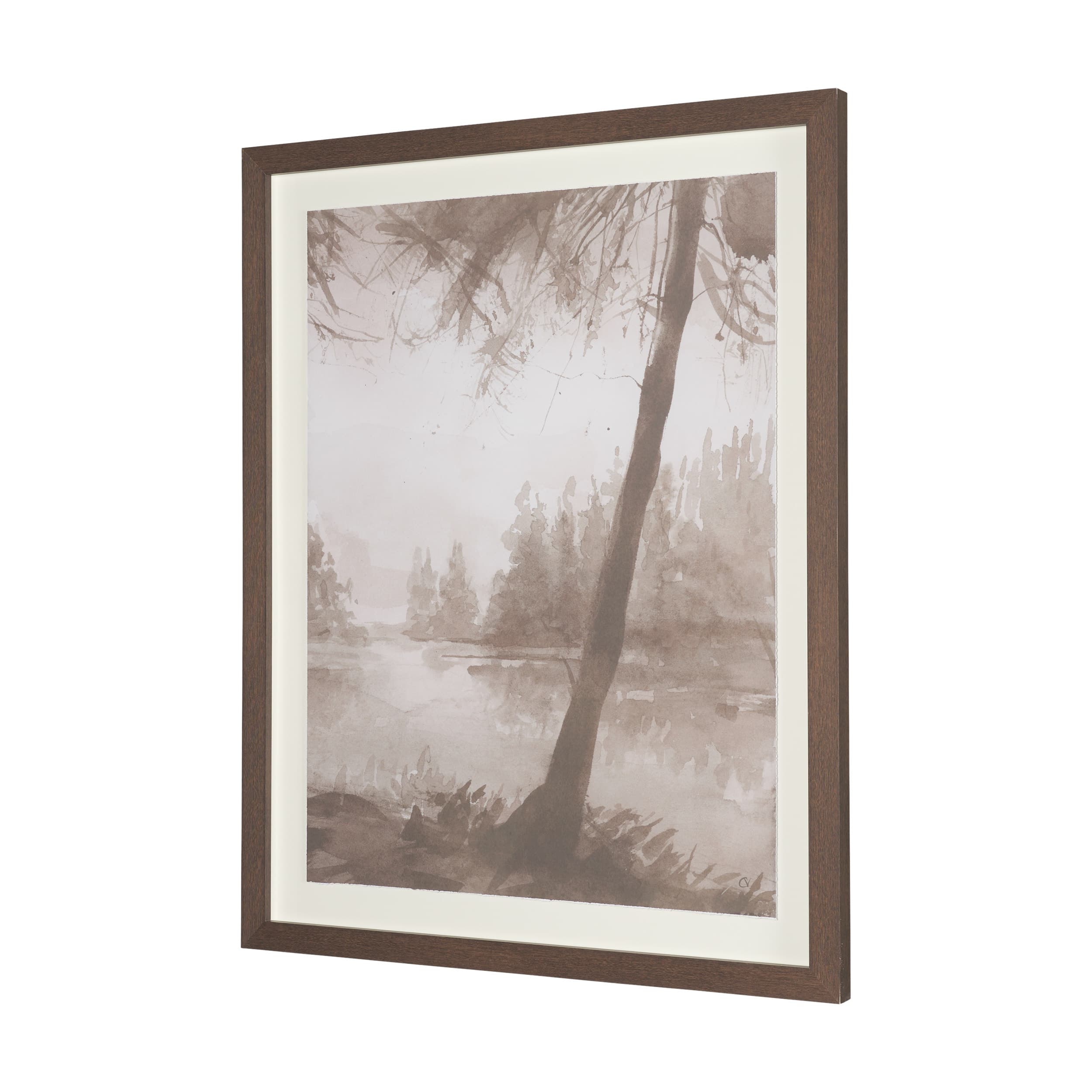 Timber Light II by Mercana Studio Framed Artwork Matted under Glass — product photograph