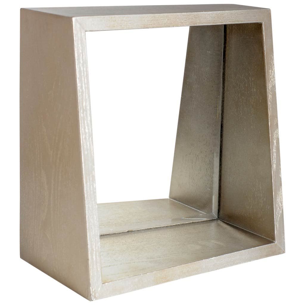 Barra 14x14 Champagne Wood Mirror Box — product photograph