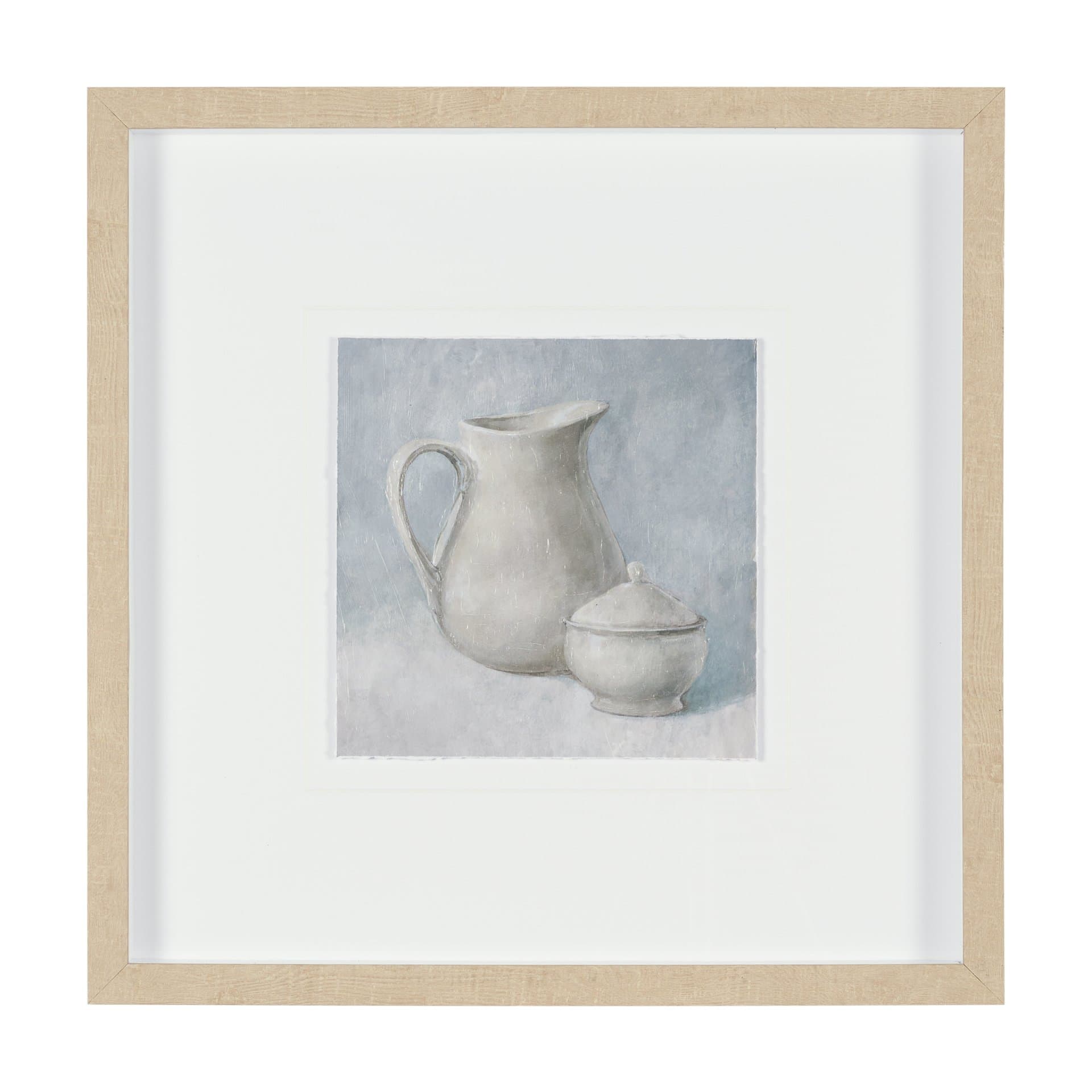 Studies in White and Ash: Study I by Mercana Studio Textured Framed Artwork Matted under Glass — product photograph