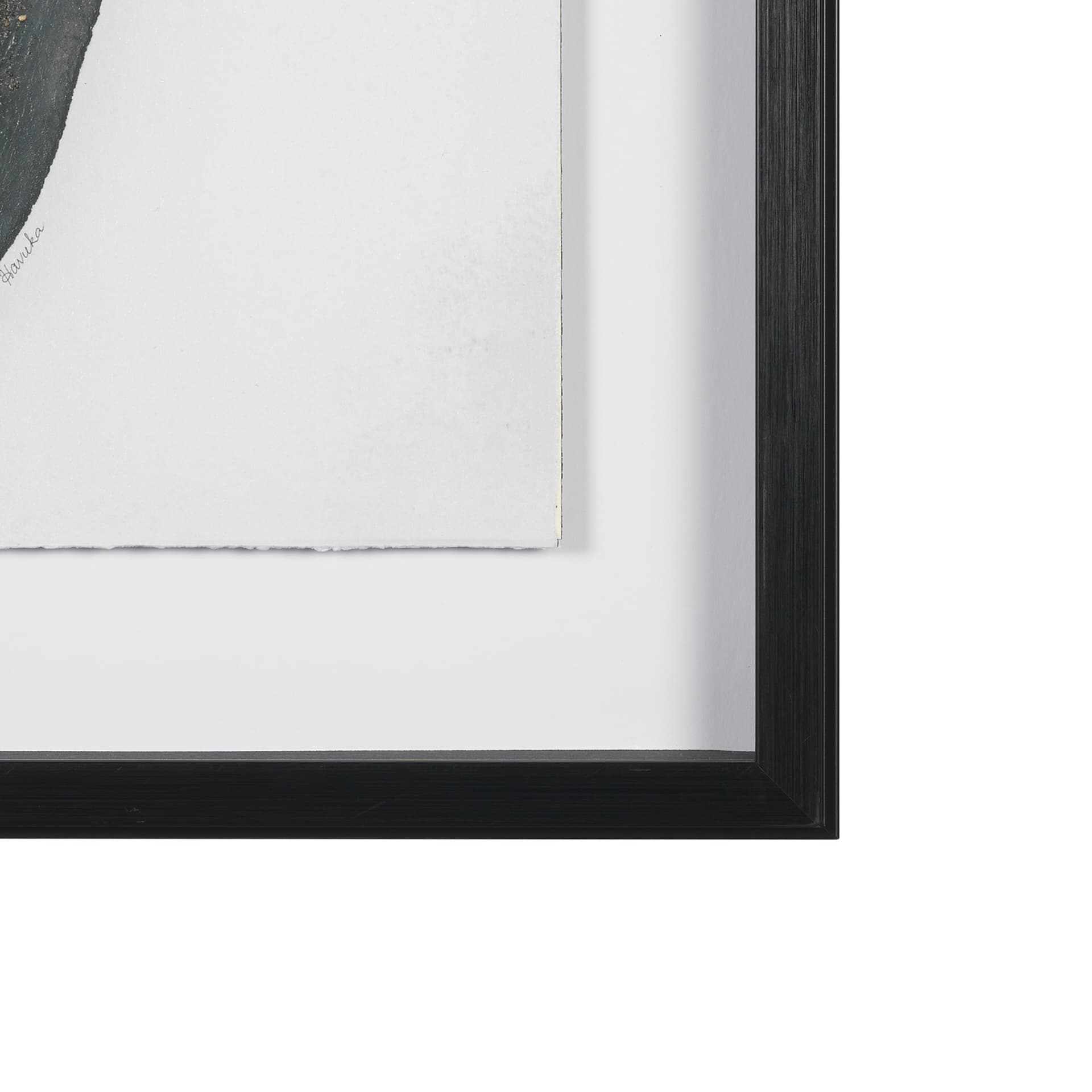 Ediface II by Ira Havuka Hand Embelished Textured Framed Artwork Matted under Glass — product photograph