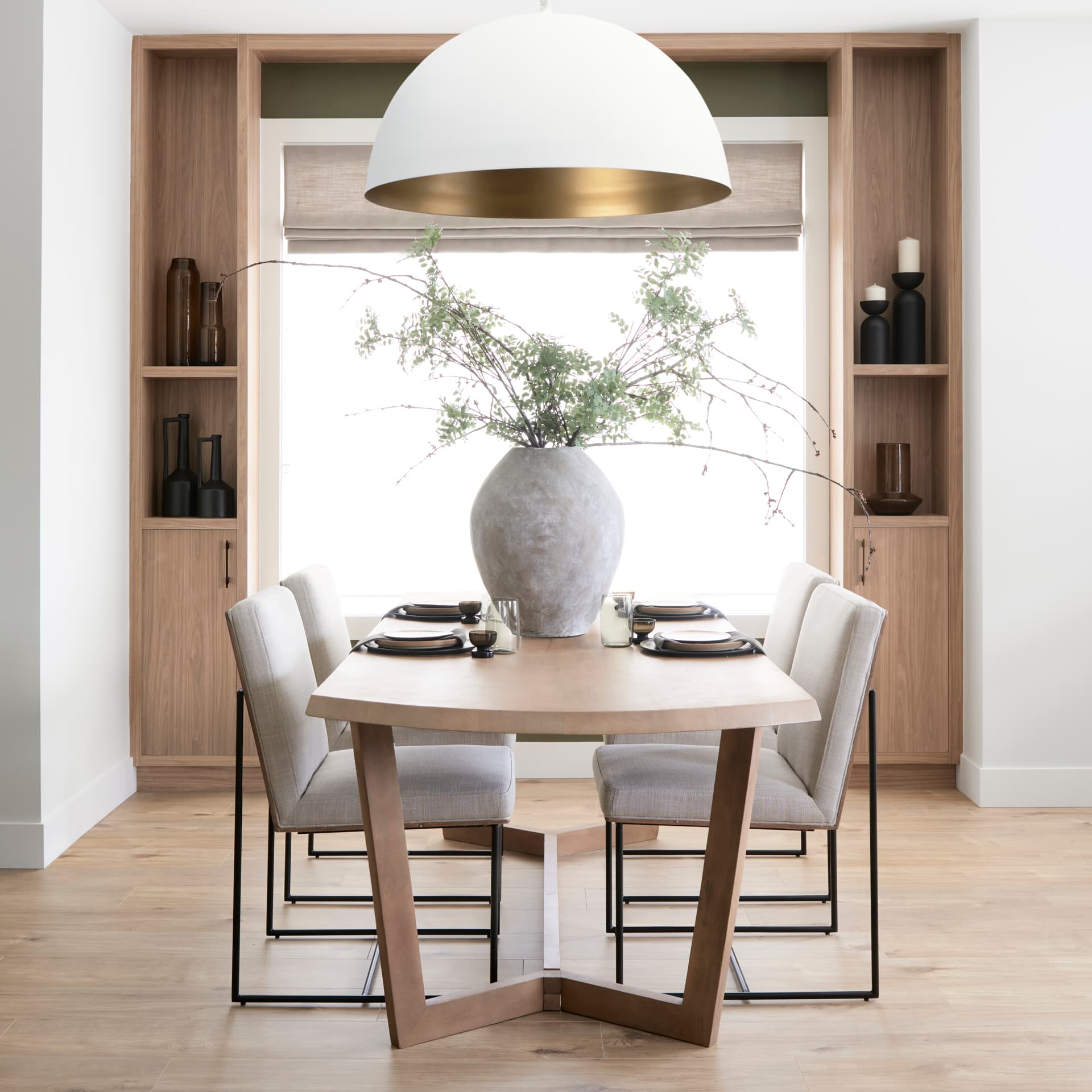 Gobi 19.75L x 20H Small Tan Ceramic Oval Vase — product photograph