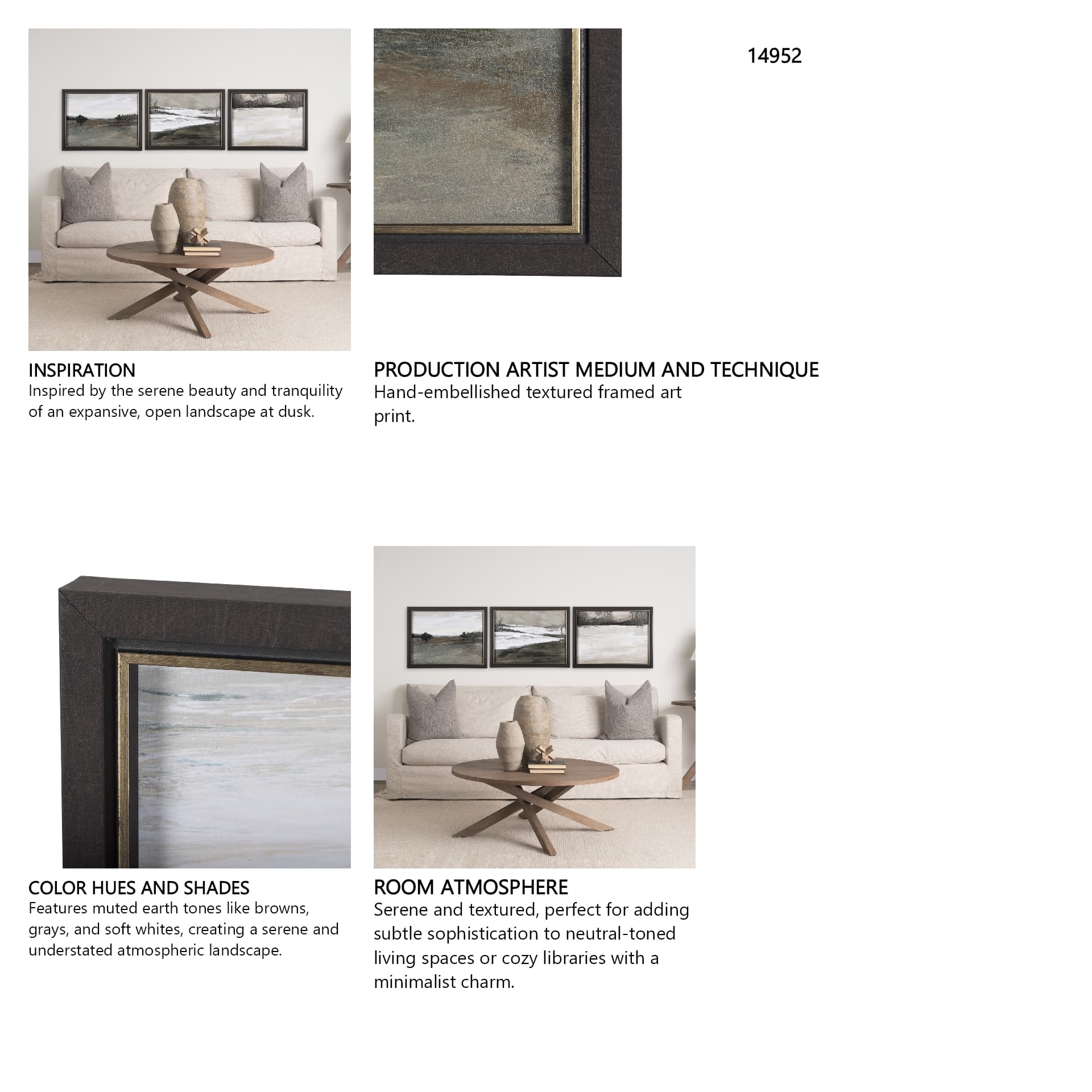 Rainy Day Inspiration I by Mercana Studio a Hand Embellished Textured Framed Art Print — in a styled room