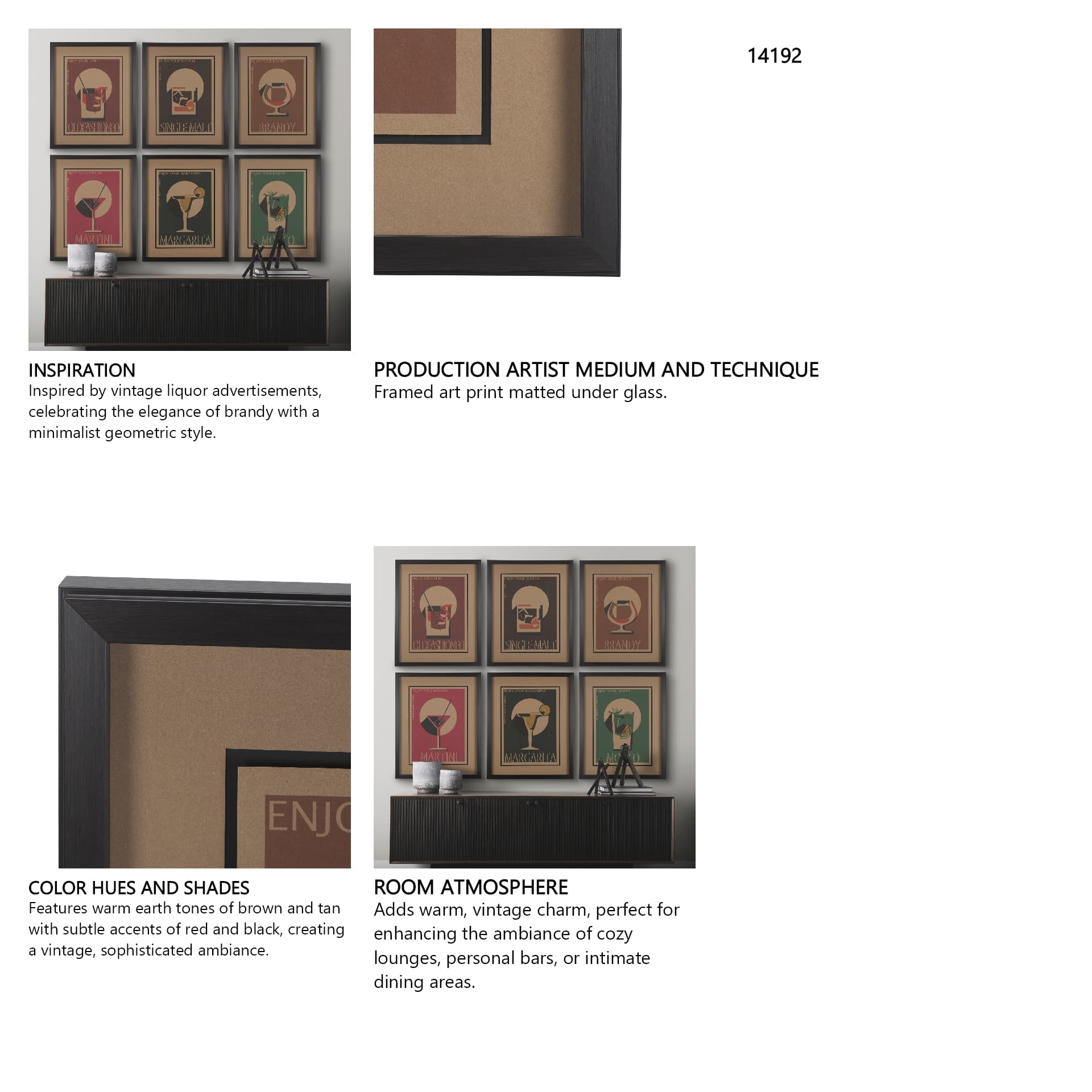 Brandy by Simeng a Framed Art Print Matted under Glass — in a styled room