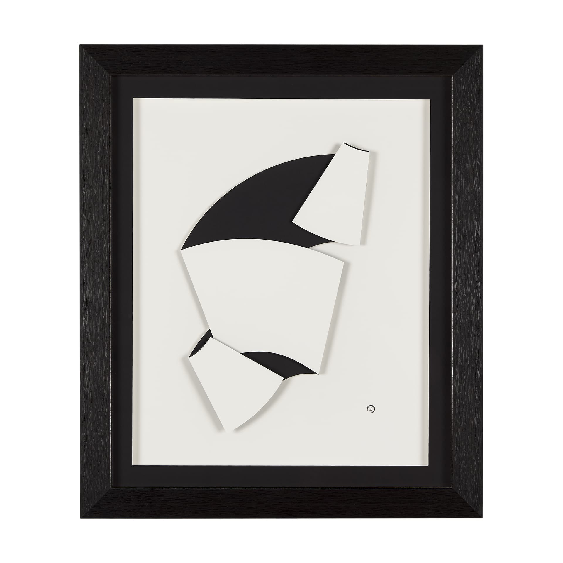 The Fold Paper II by Studio M a handmade Original Framed Artwork under Glass — product photograph