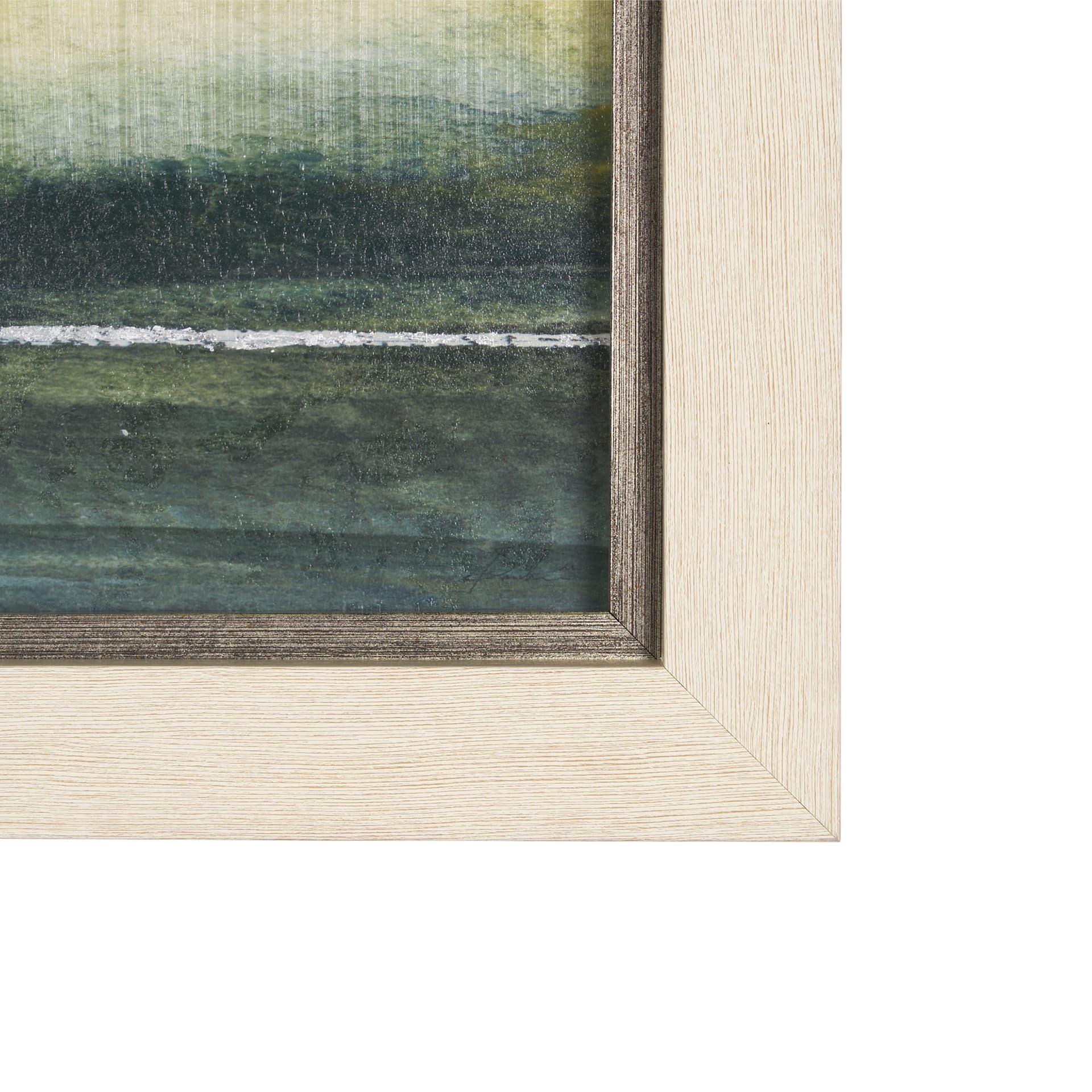 Spring Horizon II by Mercana Studio a Hand Embellished Textured Framed Art Print — product photograph
