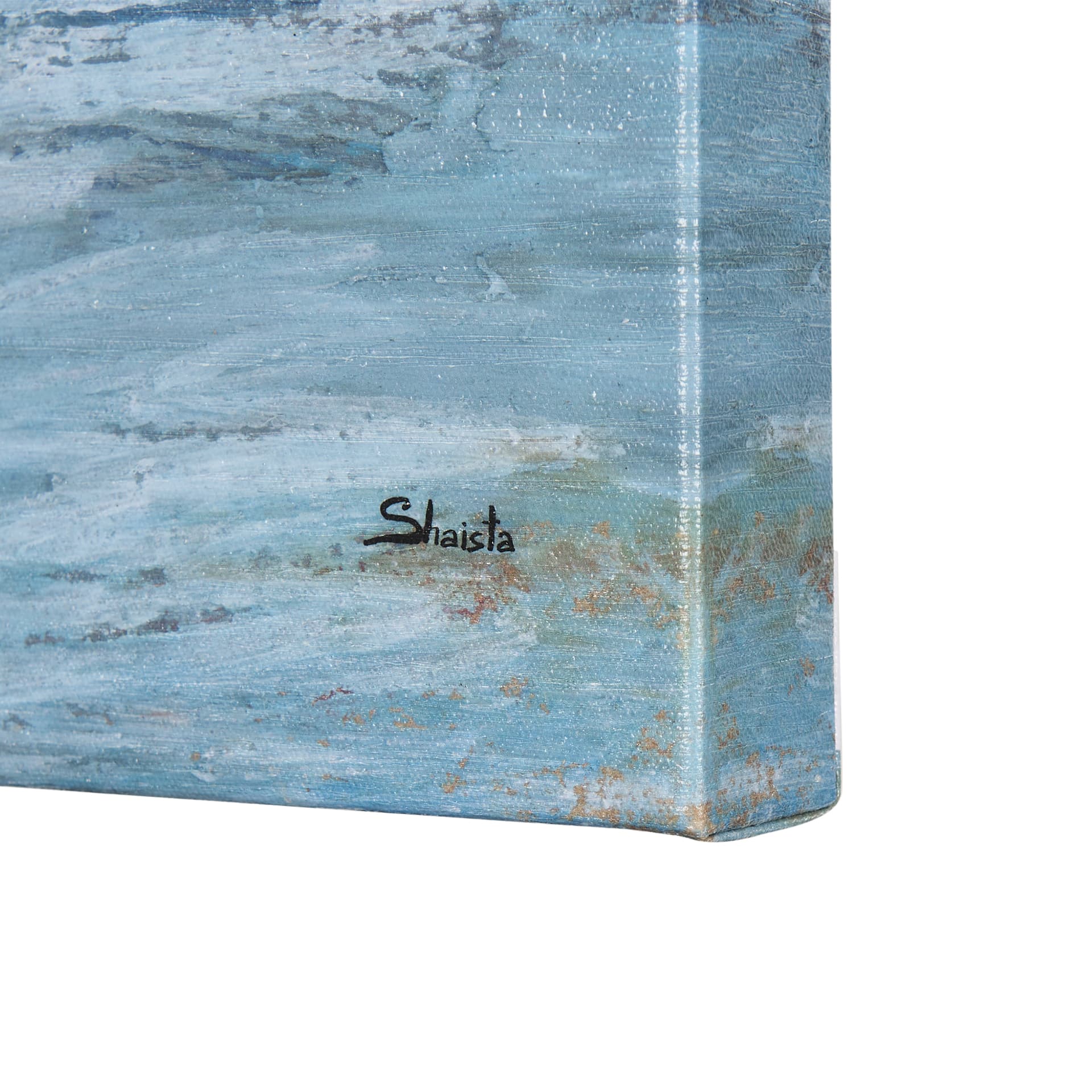 Cloud Bay I by Mercana Studio a Hand Embellished Textured Canvas — product photograph
