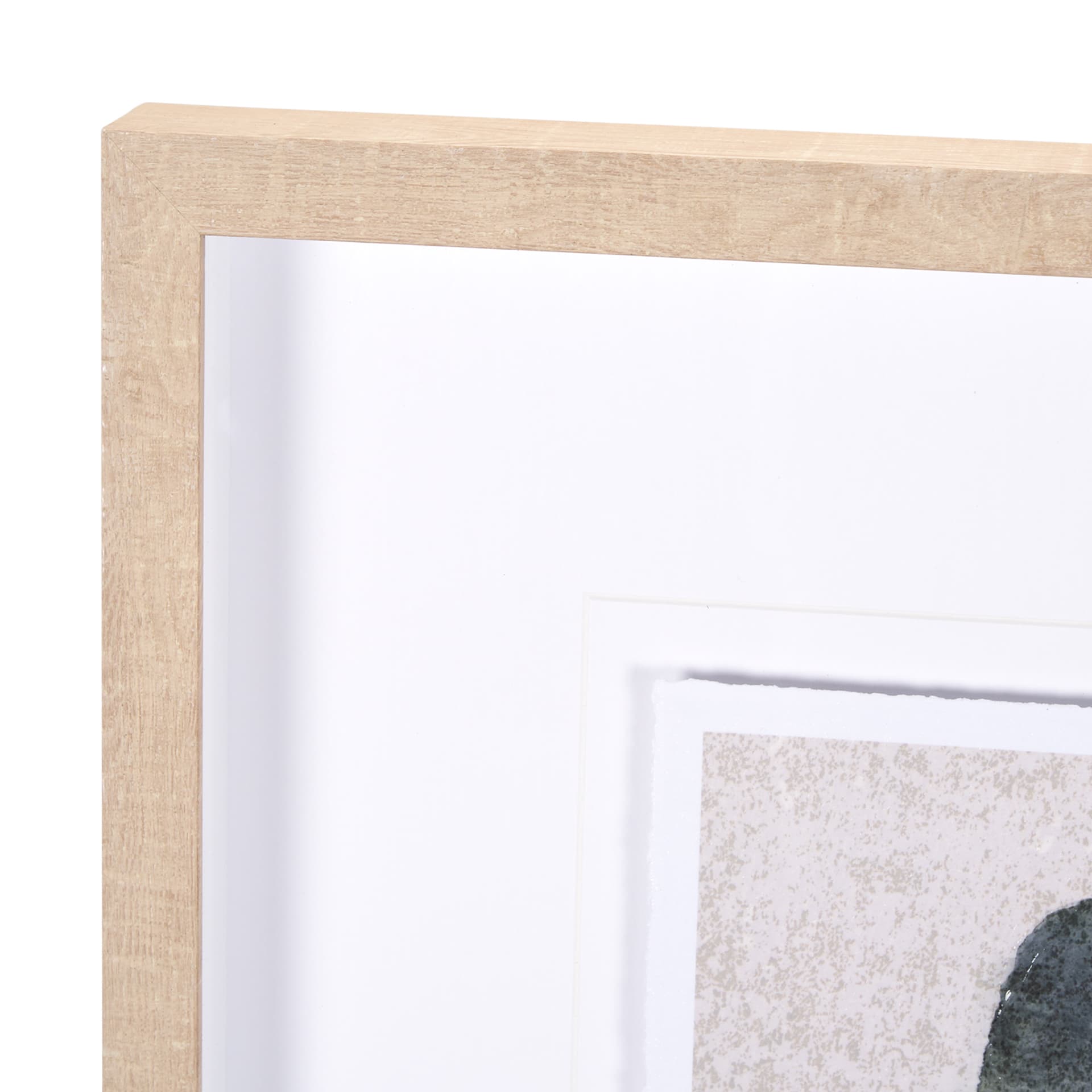 Summer Foliage II by Mercana Studio a Hand Embellished Textured Framed Art Print Matted under Glass — product photograph