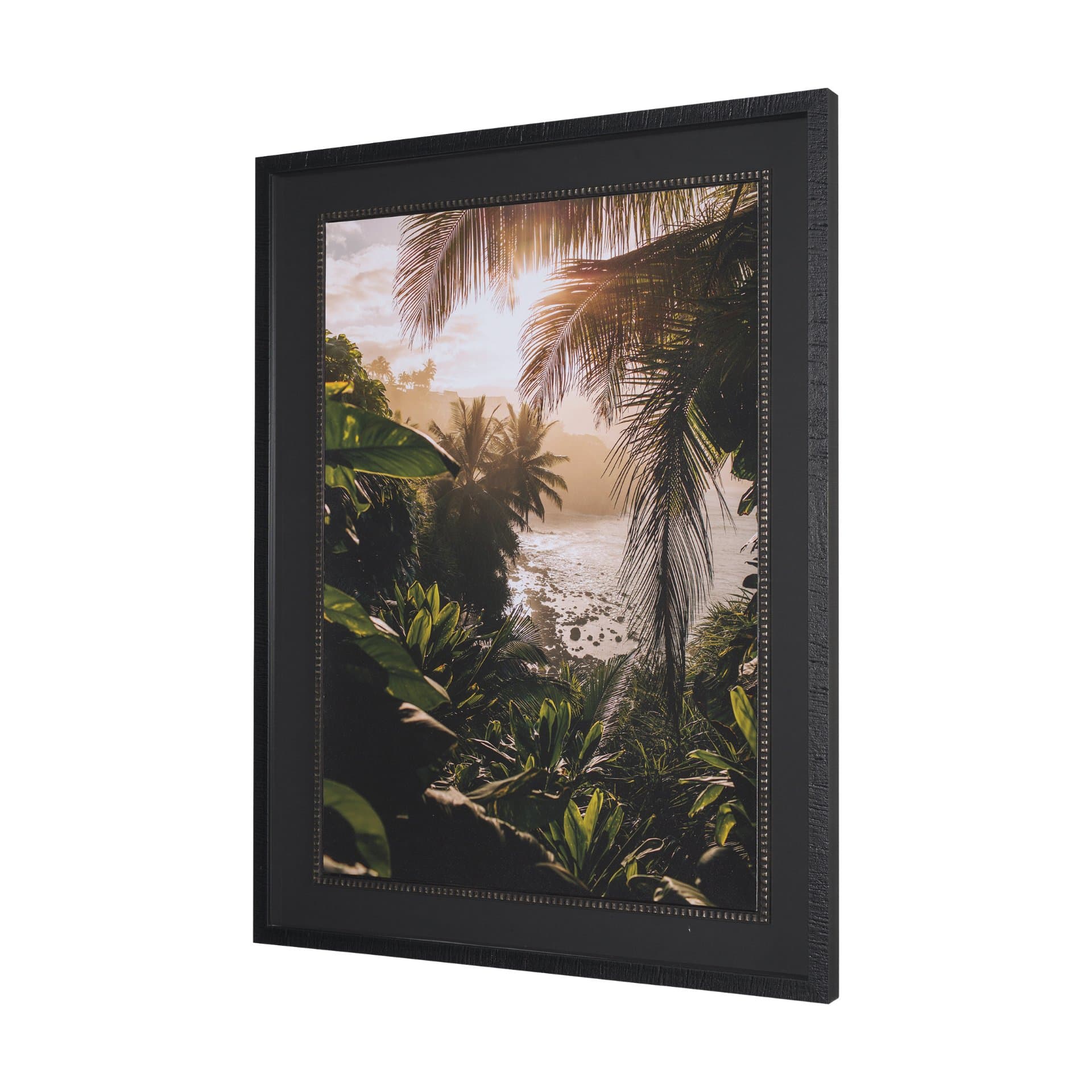 Princeville Kauai Jungle by Stefan and Audrey Textured Framed Photo Print Matted under Glass — product photograph