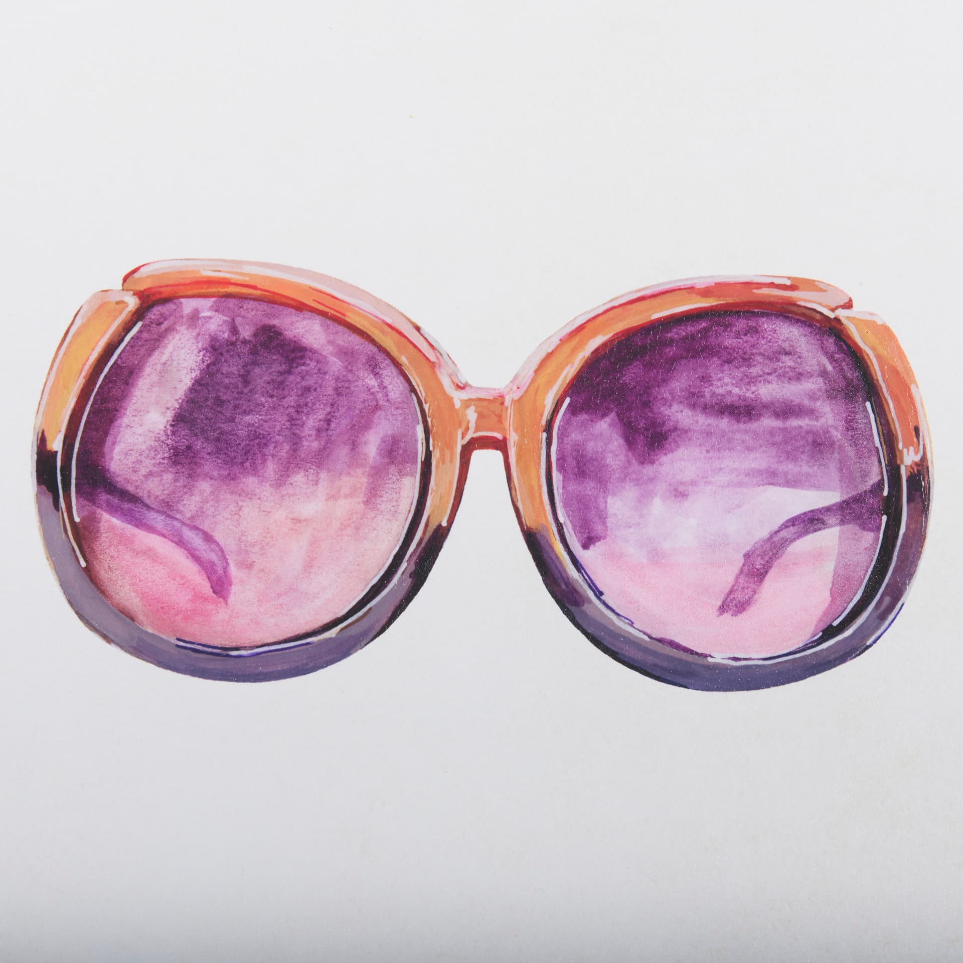 Sunglass Collection II by Mercana Studio Hand Embellished Framed Art Print Matted under Glass — product photograph