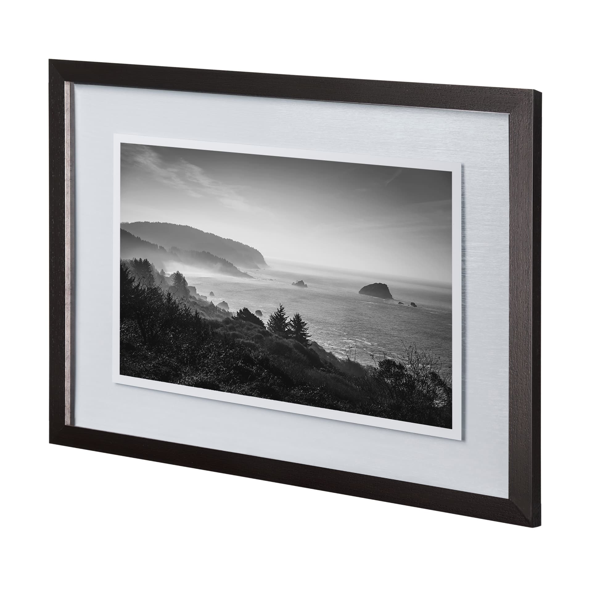 False Klamath Cove by Bisig a Hand Embellished Textured Framed Photo Art Print Matted under Glass — product photograph