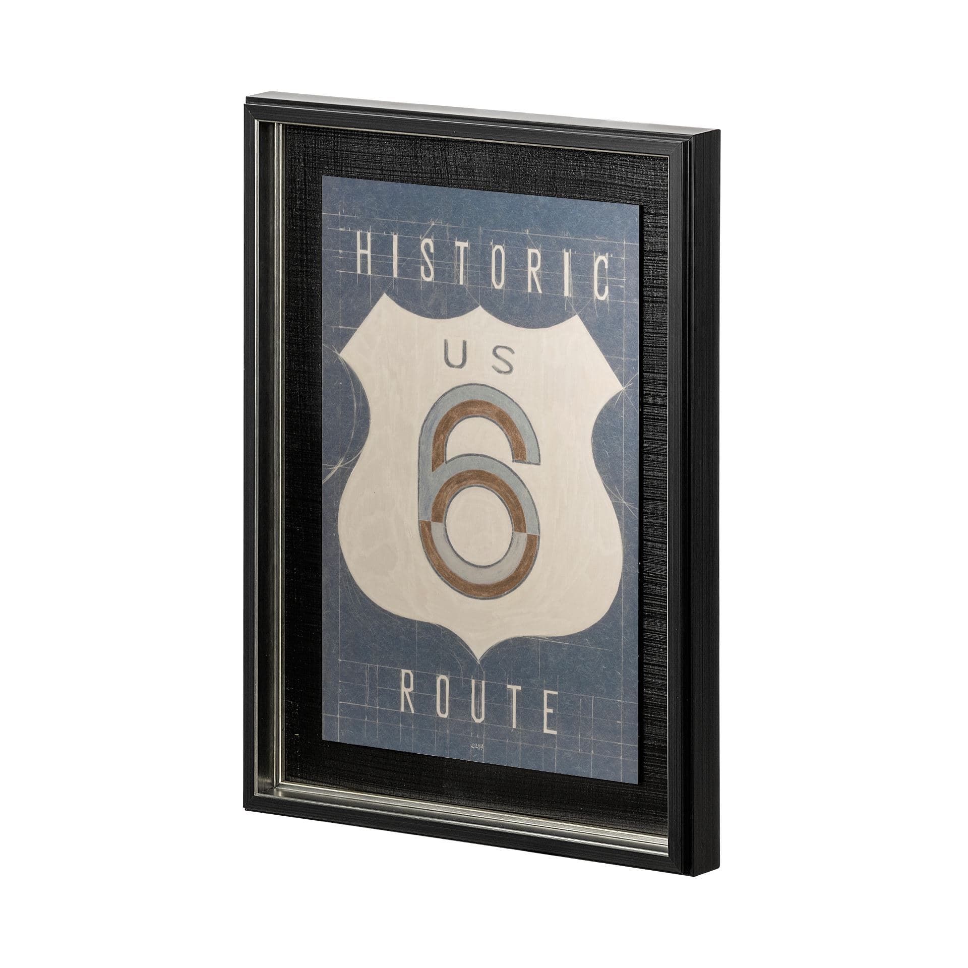Value Collector 6 by Mercana Studio a Hand Embellished Textured Framed Art Print — product photograph