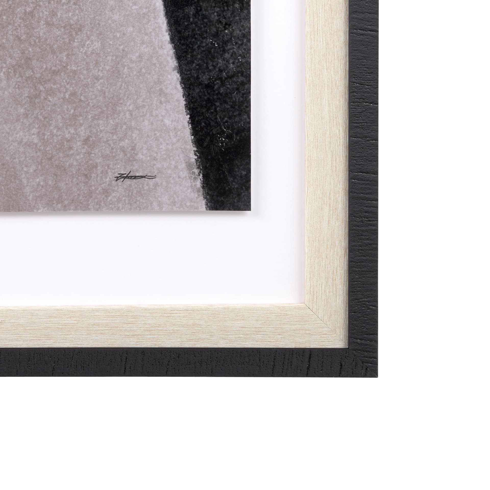 Pages II by Mercana Studio a Hand Embelished Textured Framed Art Print Matted under Glass — product photograph
