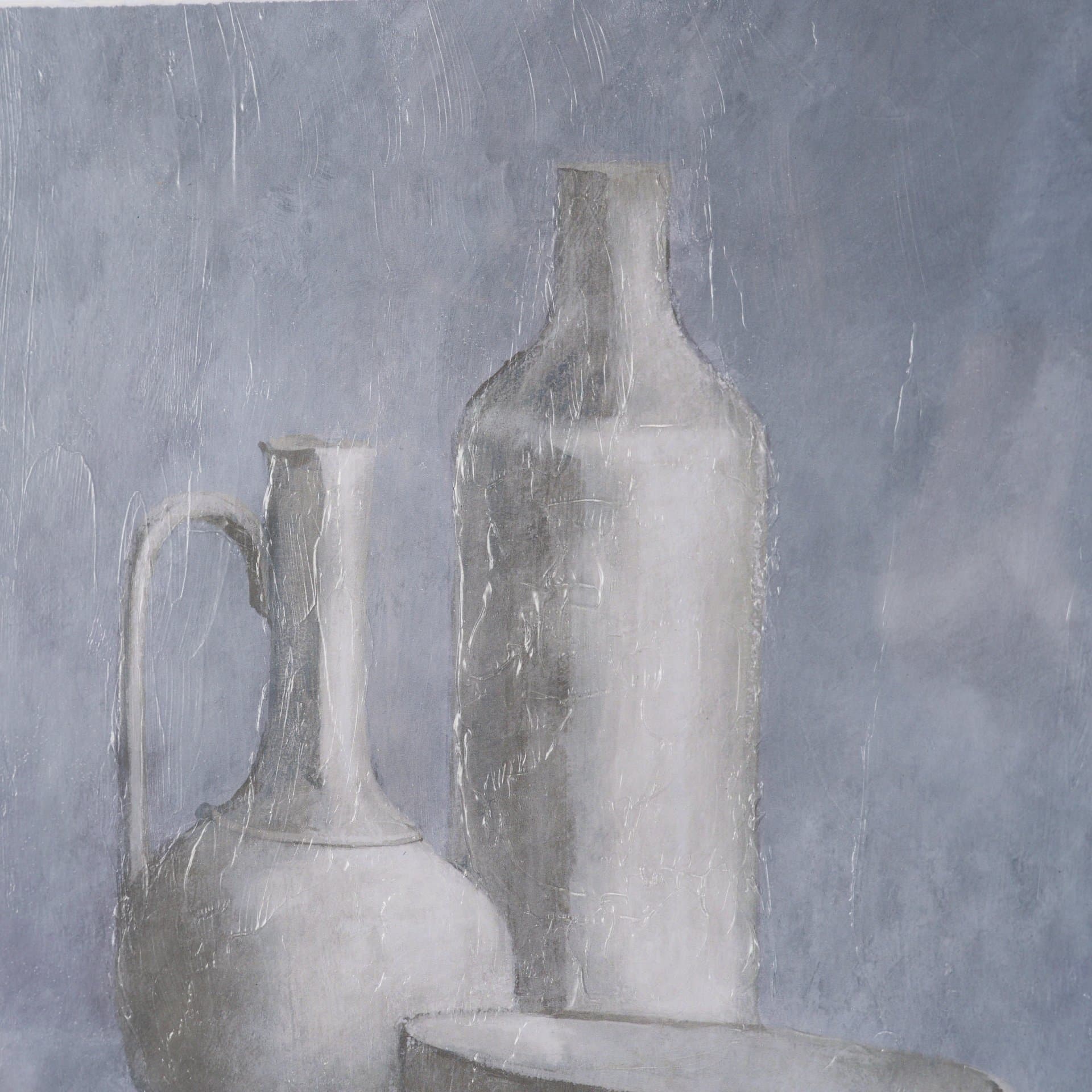 Studies in White and Ash: Study IV by Mercana Studio Textured Framed Artwork Matted under Glass — product photograph