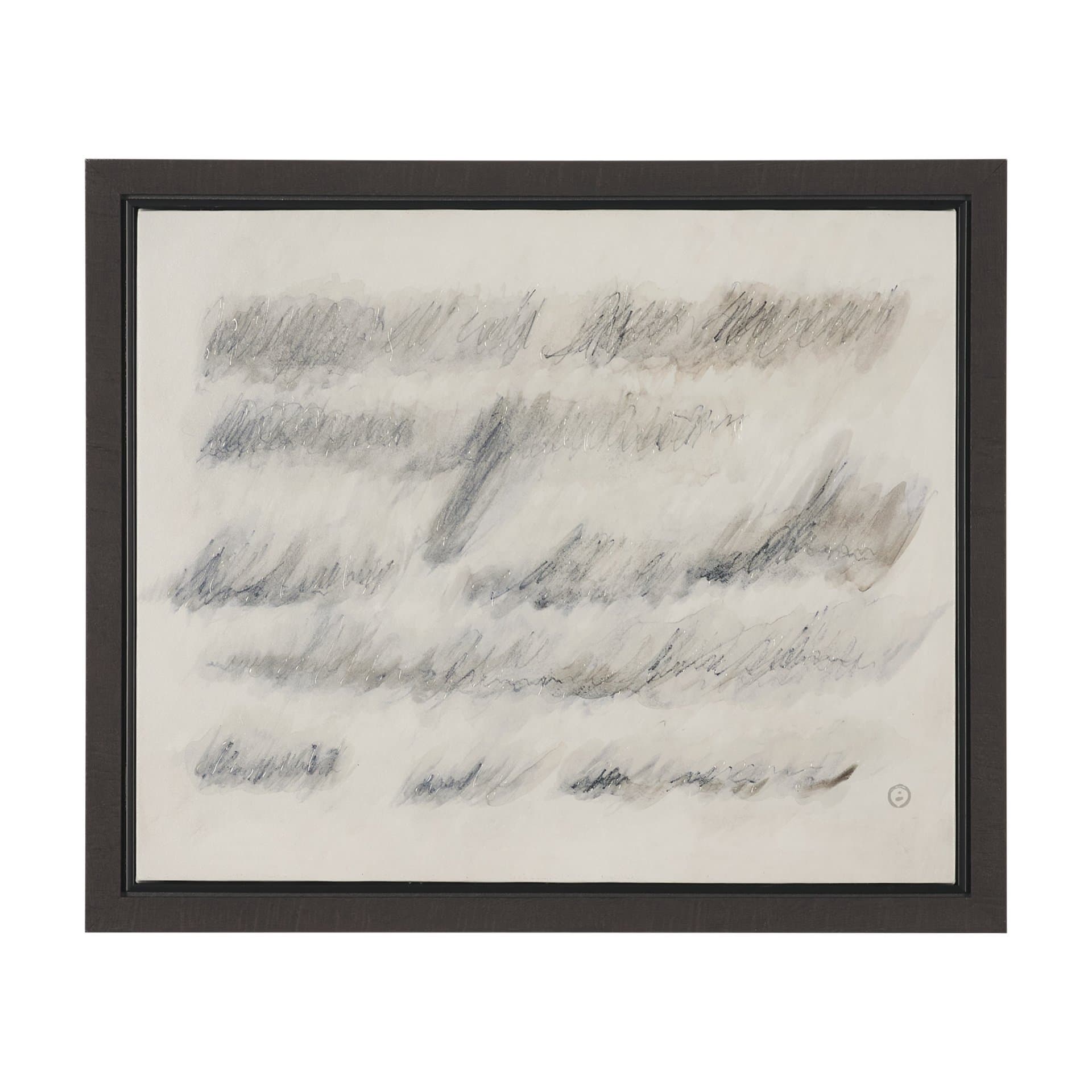 Message II by Mercana Studio Hand-Embellished Textured Framed Canvas Artwork — product photograph
