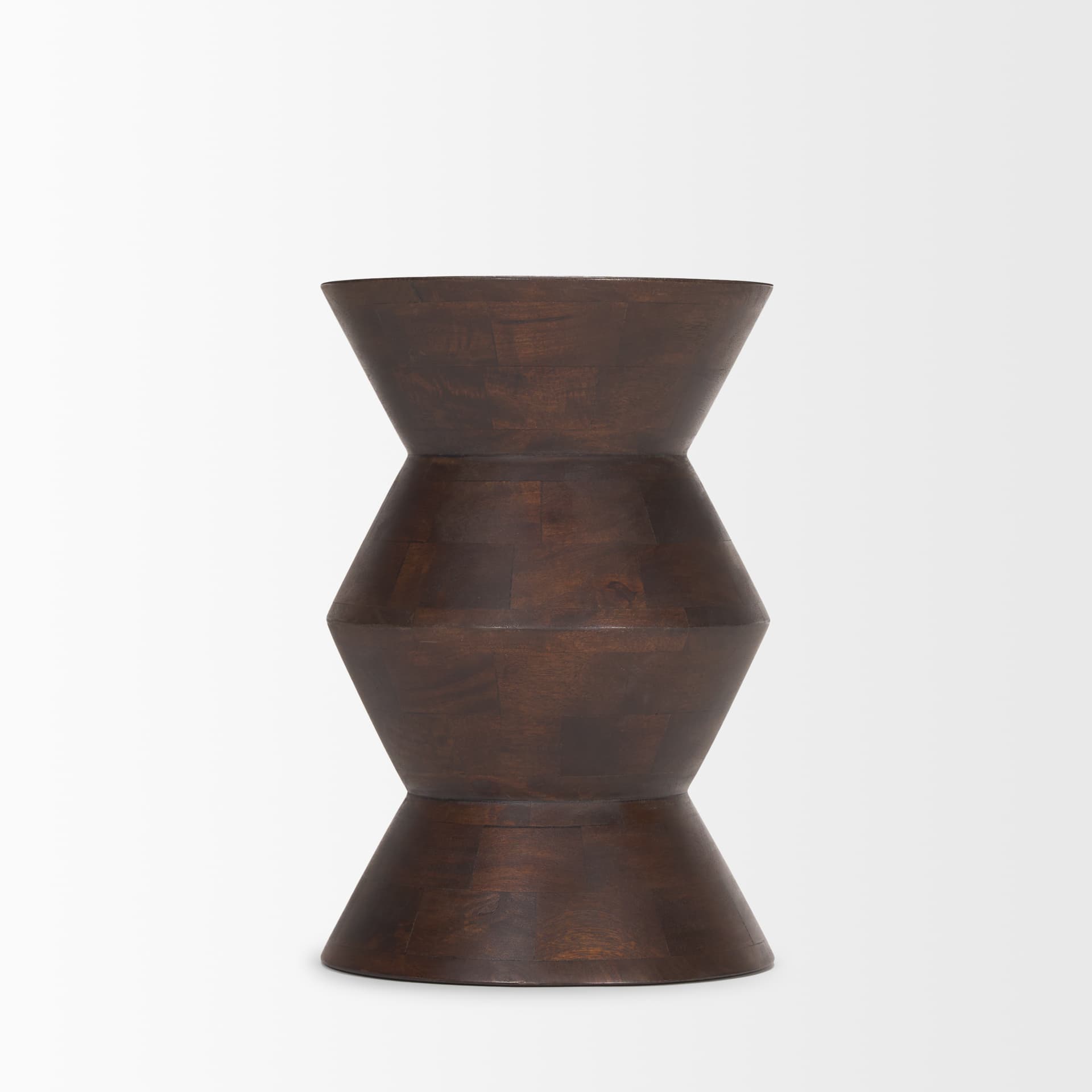 Odessa Dark Brown Wood Accent Table — product photograph