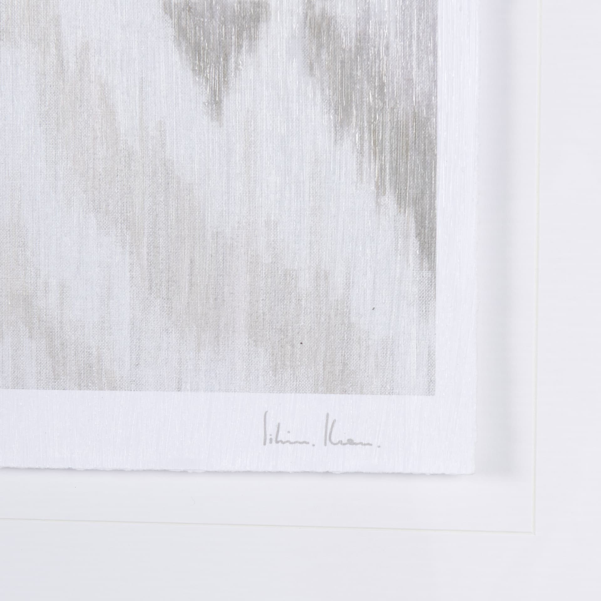 Ikat Patterns VI by Silvia Krause a Hand Embellished Textured Framed Art Print Matted under Glass — product photograph