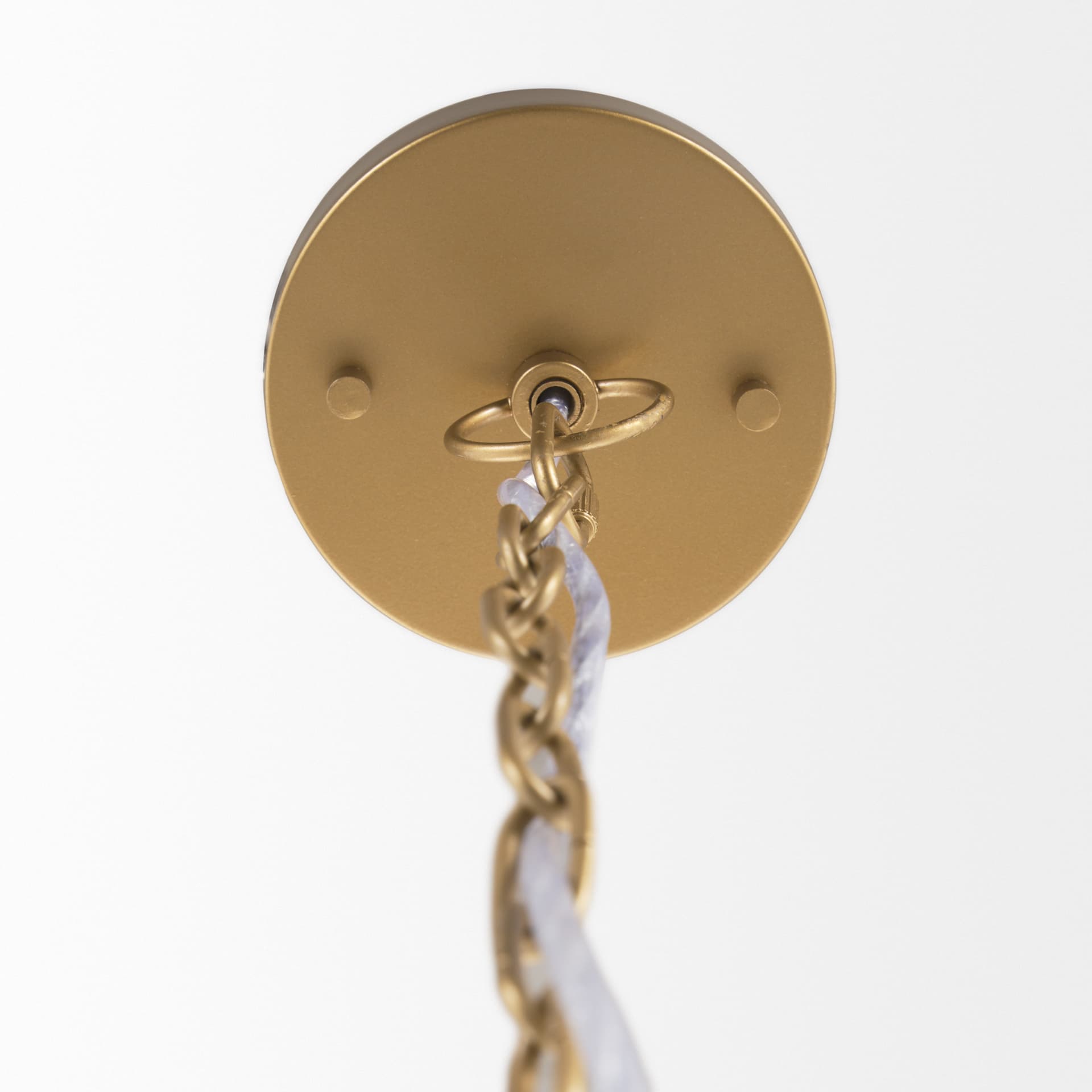 Tosha 1-Light Tapered Cotton Rope Drum Pendant — product photograph
