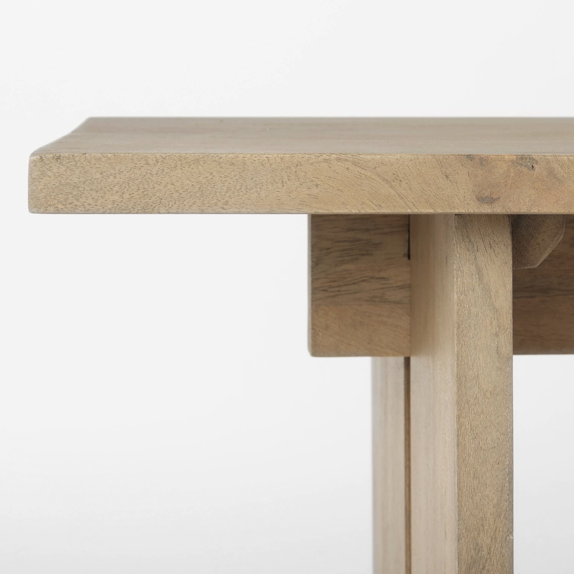 Aida 18H Light Brown Wood Dining Bench — product photograph