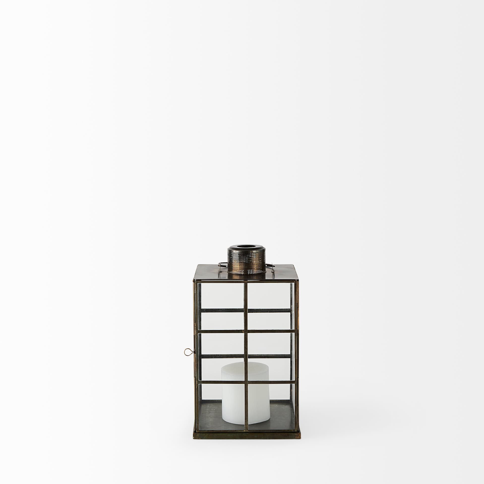 Grimwig (Small) 8L x 8W x 15H LANTERN W/SHEET BASE WITHOUT BEVEL — product photograph
