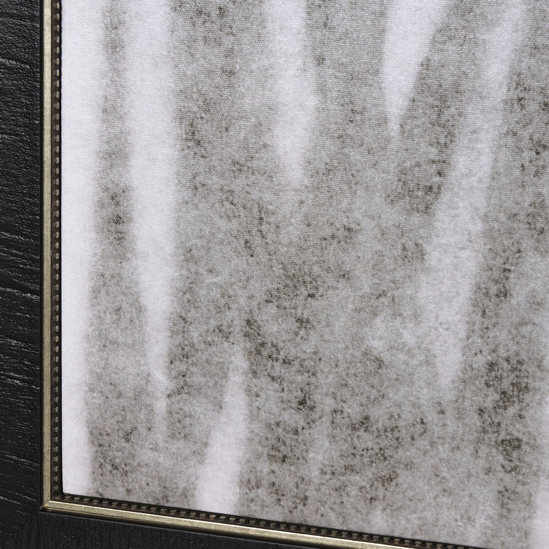 Floral Silhouette III by Mercana Studio a Hand Embellished Textured Framed Canvas — product photograph