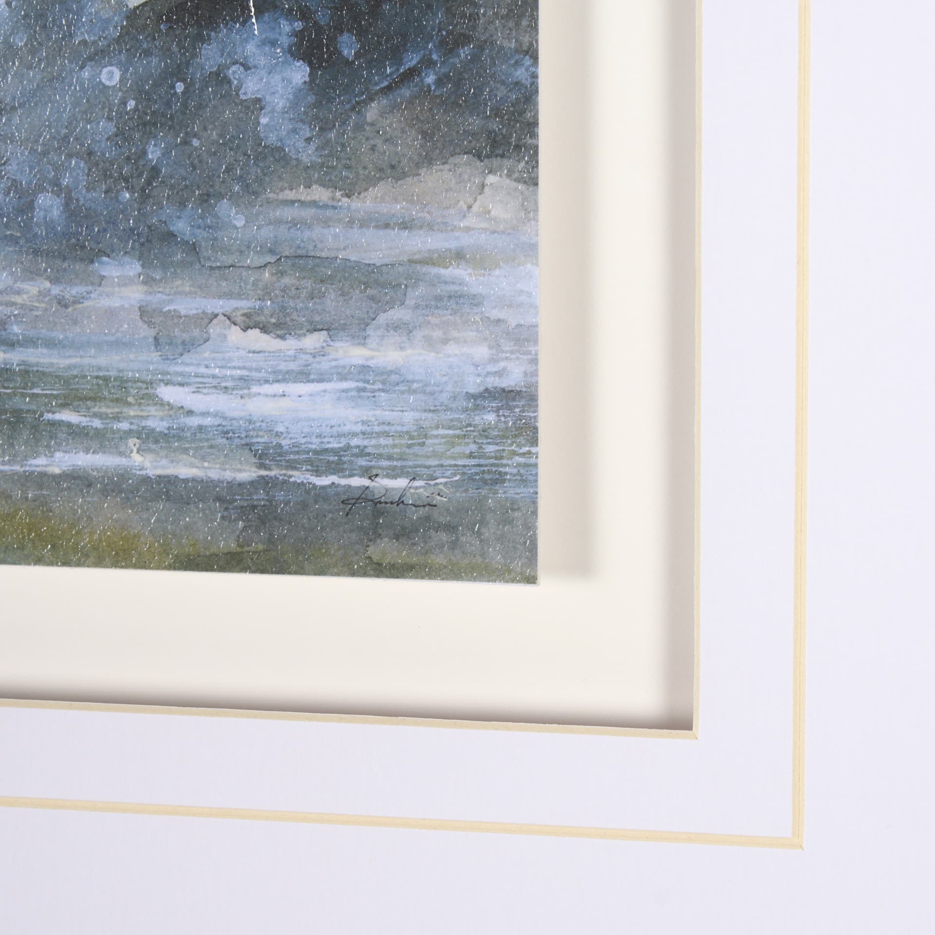 Spring Light I by Mercana Studio a Hand Embelished Textured Framed Art Print Matted under Glass — product photograph