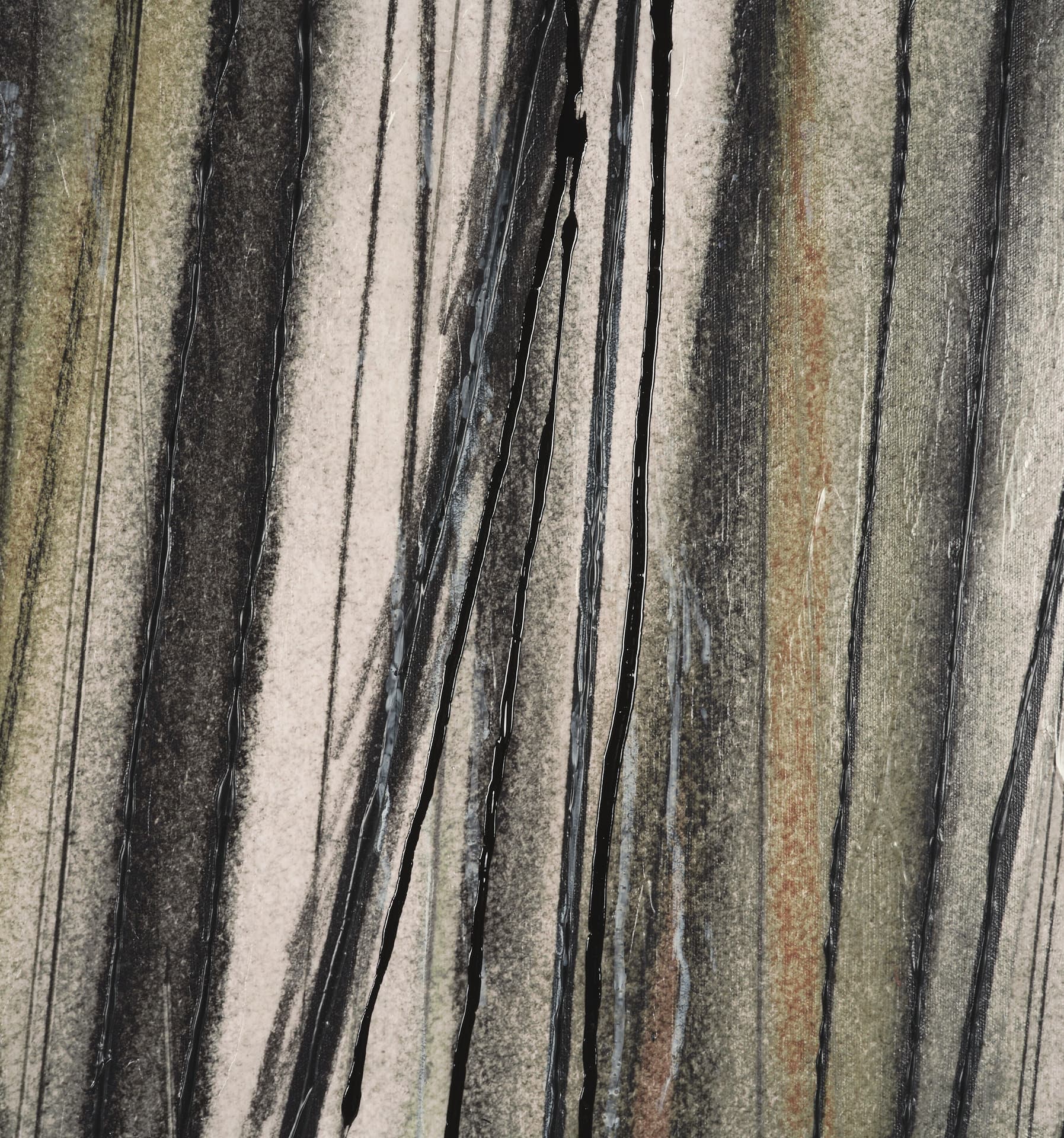 Seam I by Chad Warren a Hand Embellished Textured Framed Canvas — product photograph