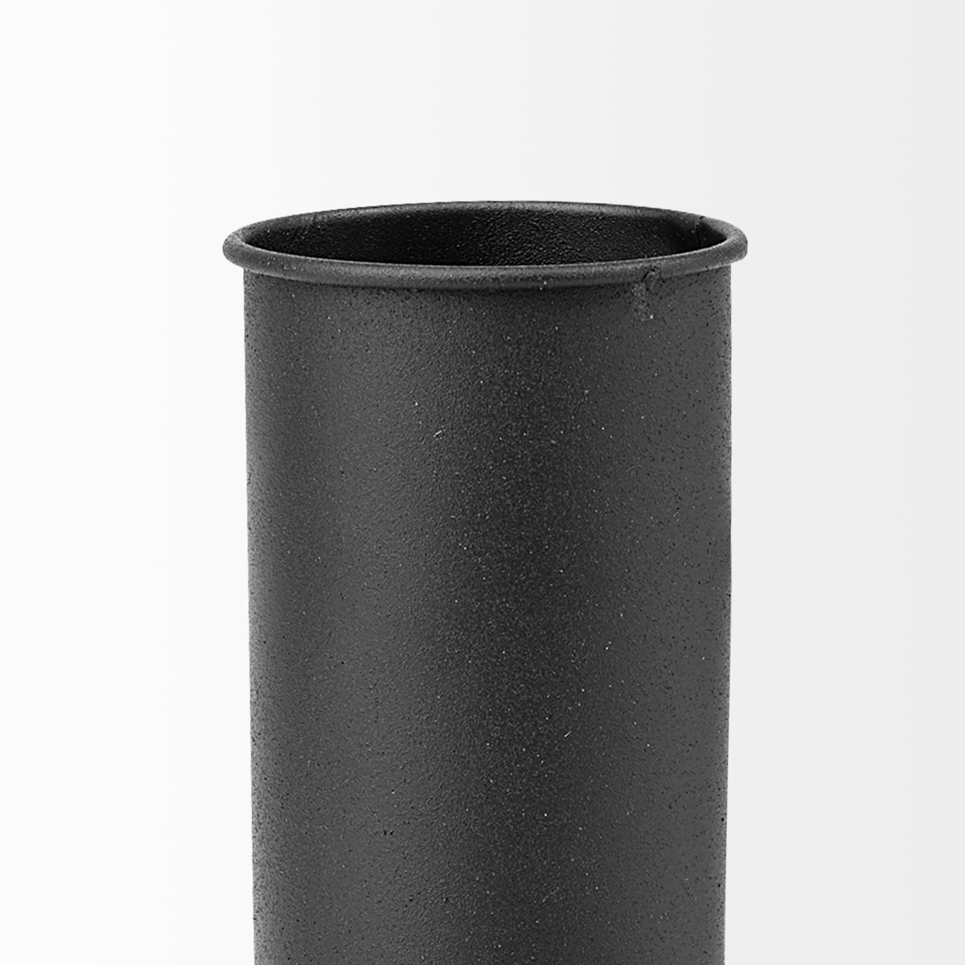 Emily I 8L x 8W Black Metal Decorative Jug — product photograph