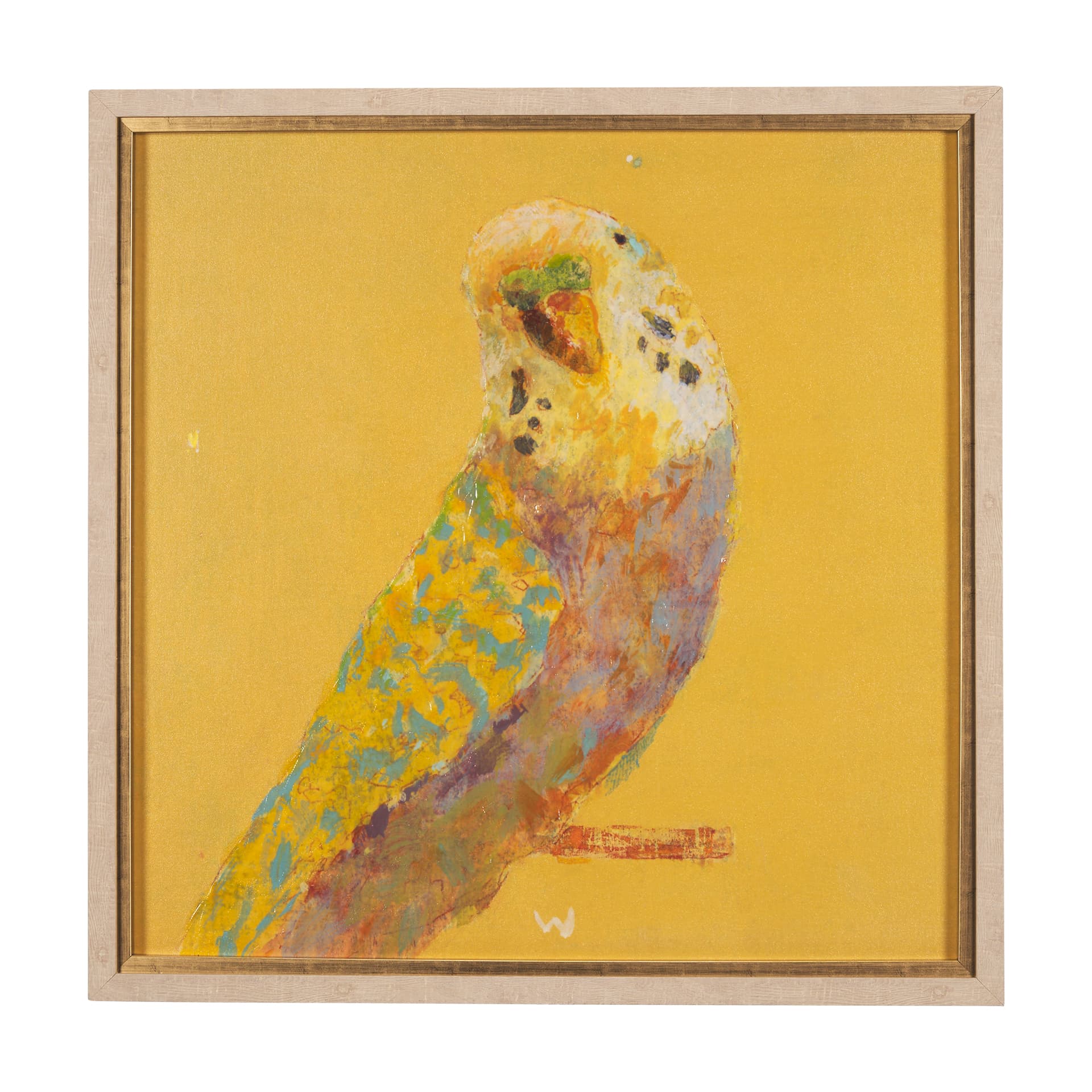 Bright Birds I by Roy Woodland a Hand Embellished Textured Framed Art Print — product photograph