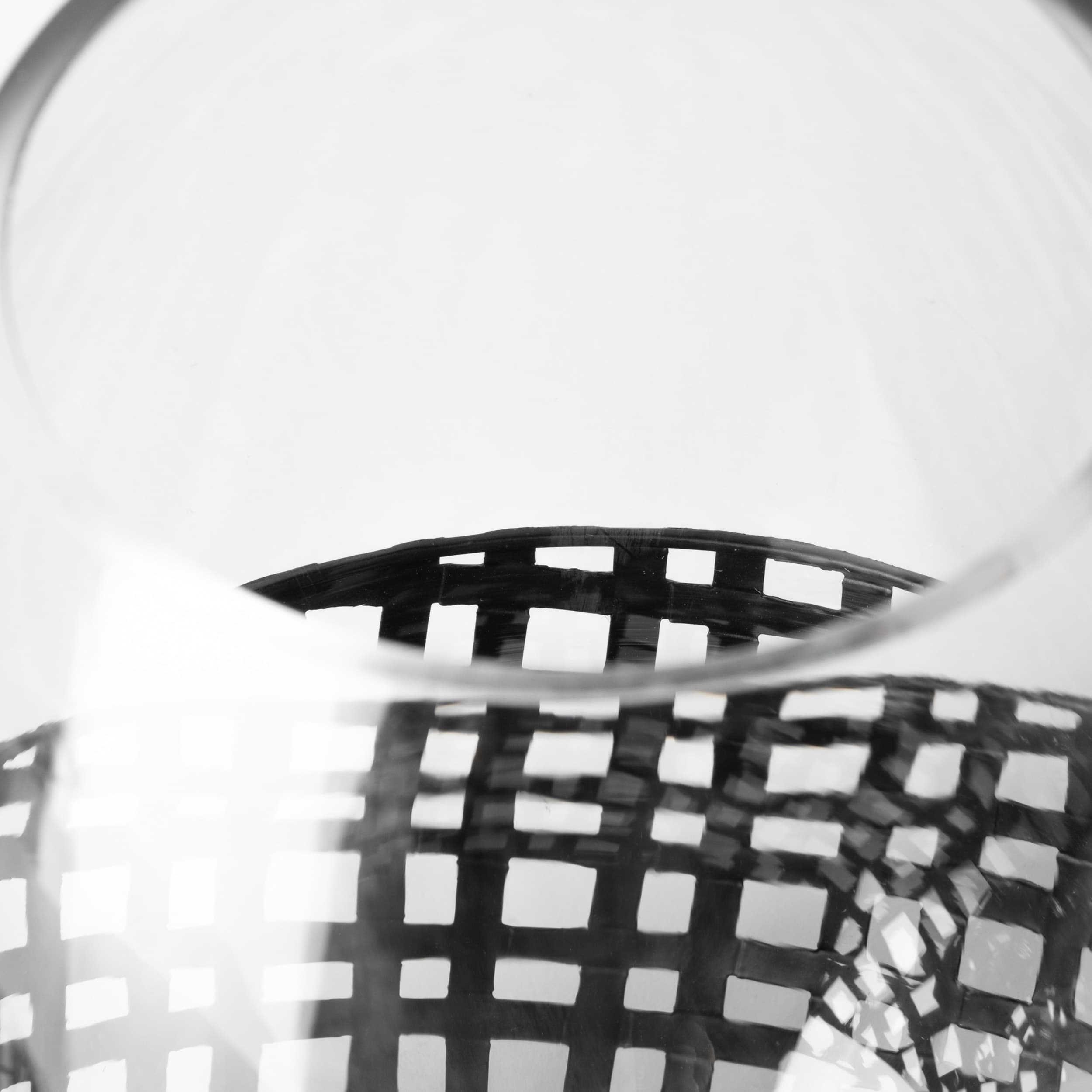Reena I Small Black Woven Metal Base Table Candle Holder — product photograph