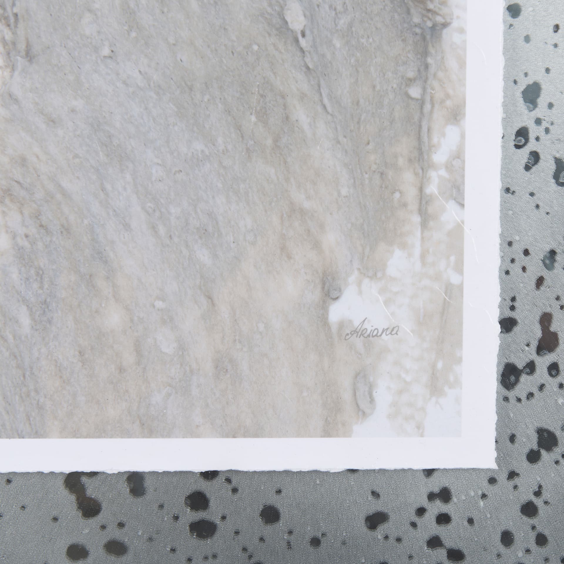 Mudslide I by Mercana Studio a Hand Embellished Textured Framed Art Print Matted under Glass — product photograph