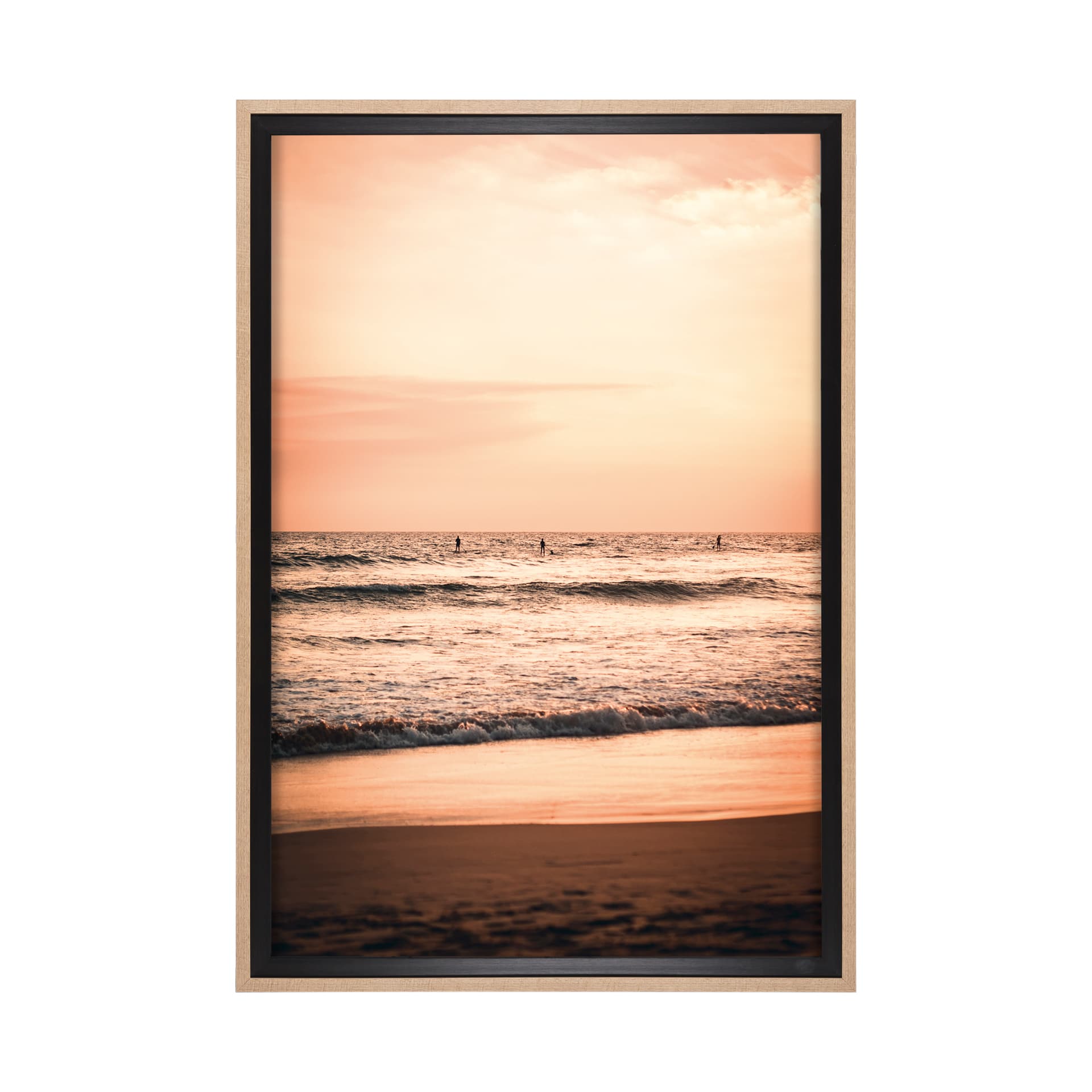 Adventure Awaits by Mercana Studio a Hand Embellished Textured Framed Photo Art Print Matted under G — product photograph