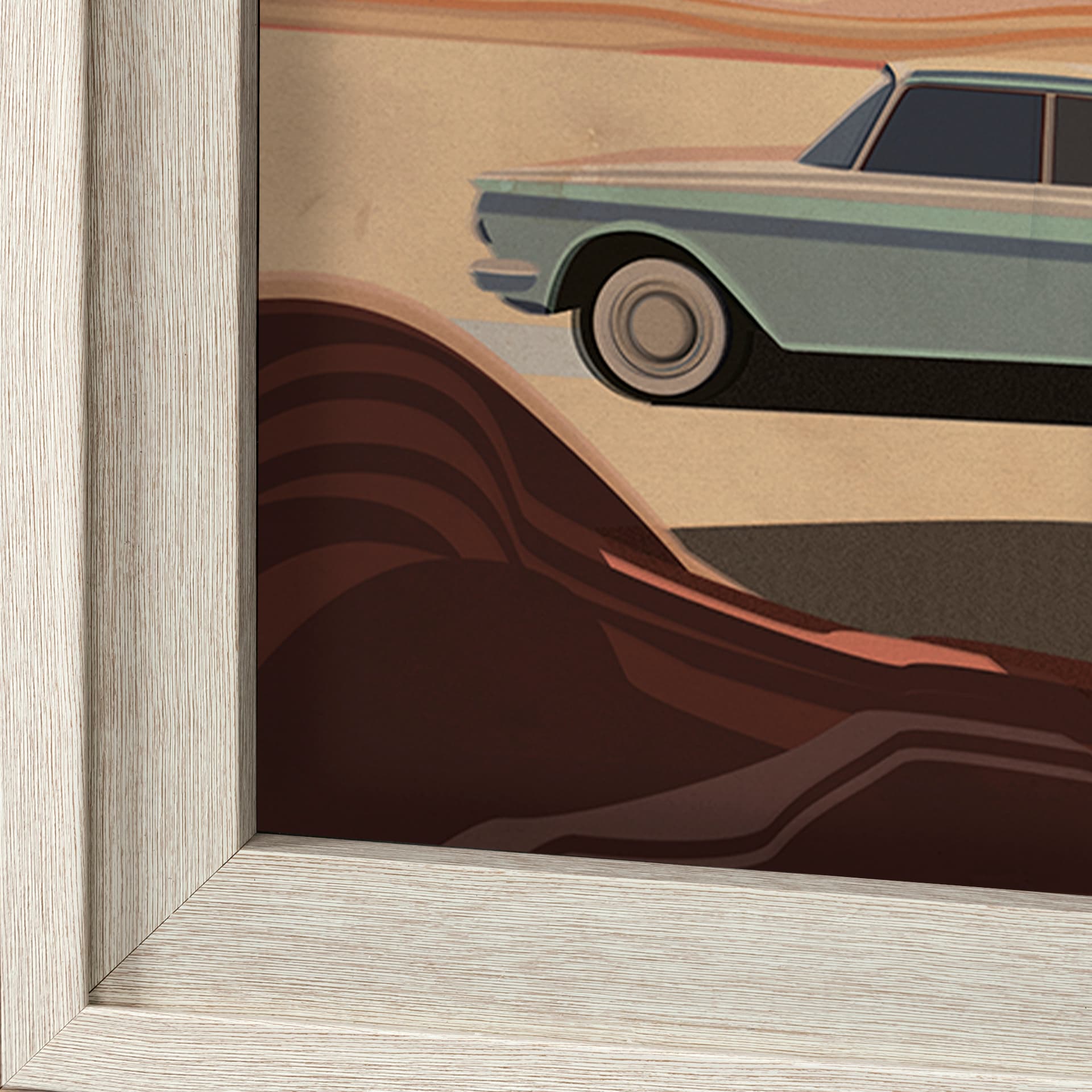 Arizona Go USA (XL) by Mercana Studio a Hand Embellished Decograph Framed Art Print under Glass — product photograph