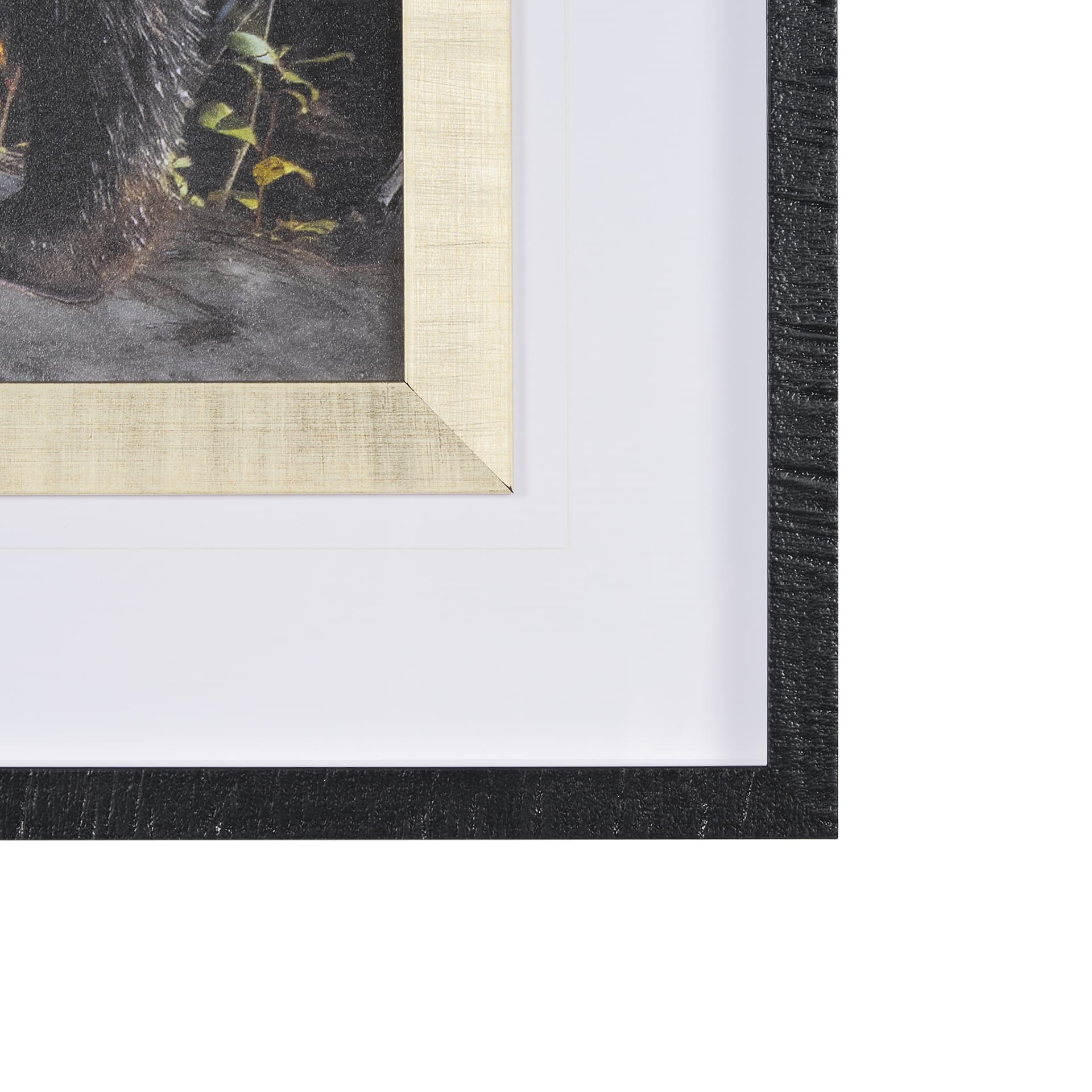 Mom and Cub by Chad Mackay a Hand Embellished Textured Framed Photo Art Print Matted under Glass — product photograph